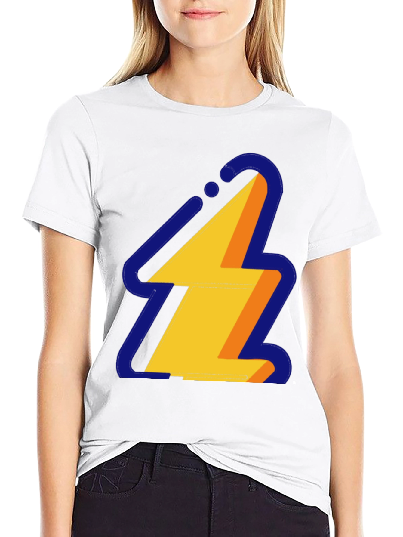 Lightning Bolt Graphic Tee - Modern Style
