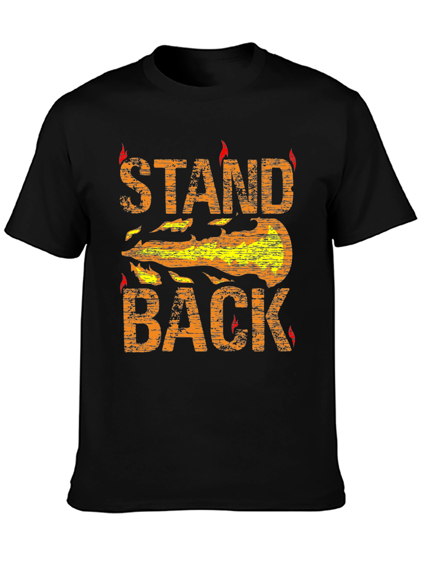 Stand Back Graphic Tee - Black