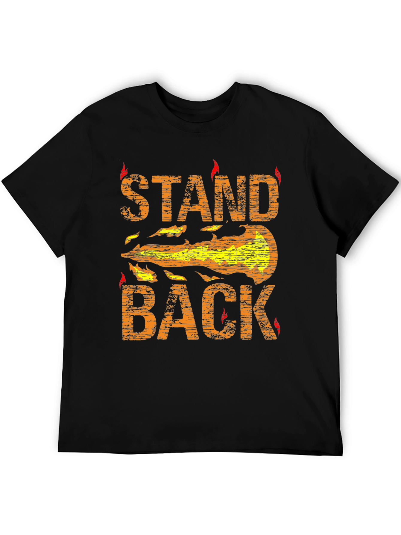 Stand Back Graphic Tee - Black