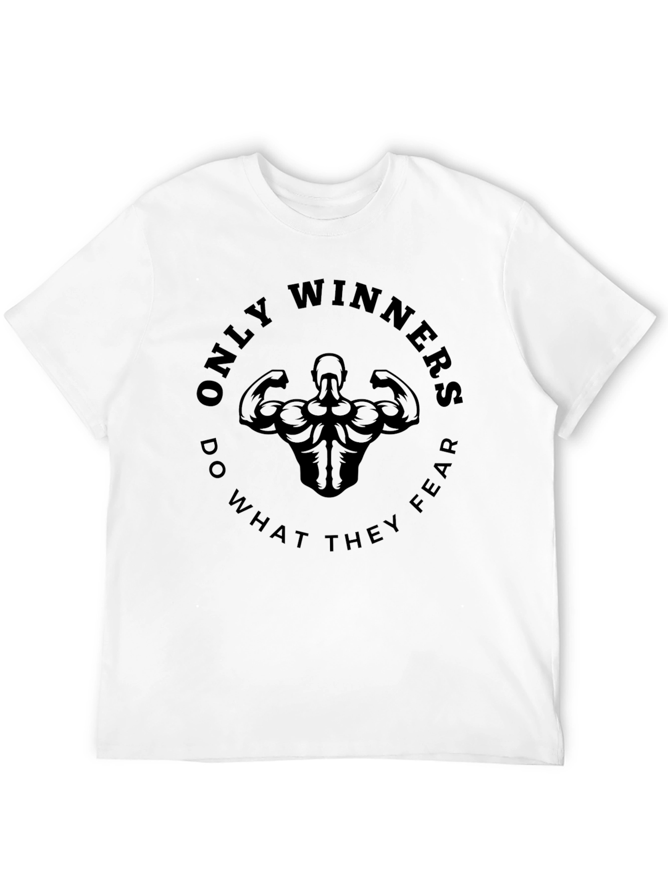 Winners Motivational T-Shirt Black
