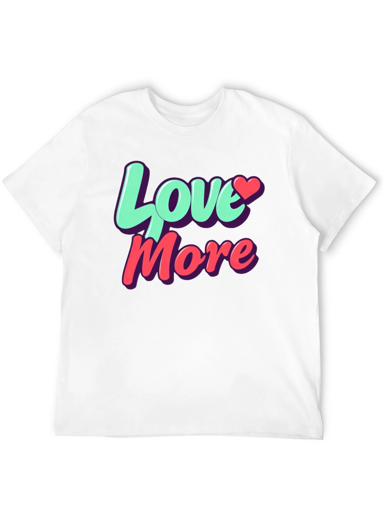 Love More Graphic T-Shirt - Trendy Casual Tee