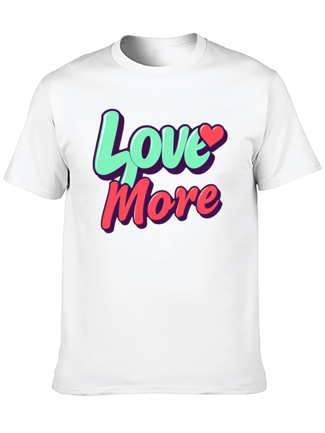 Love More Graphic T-Shirt - Trendy Casual Tee