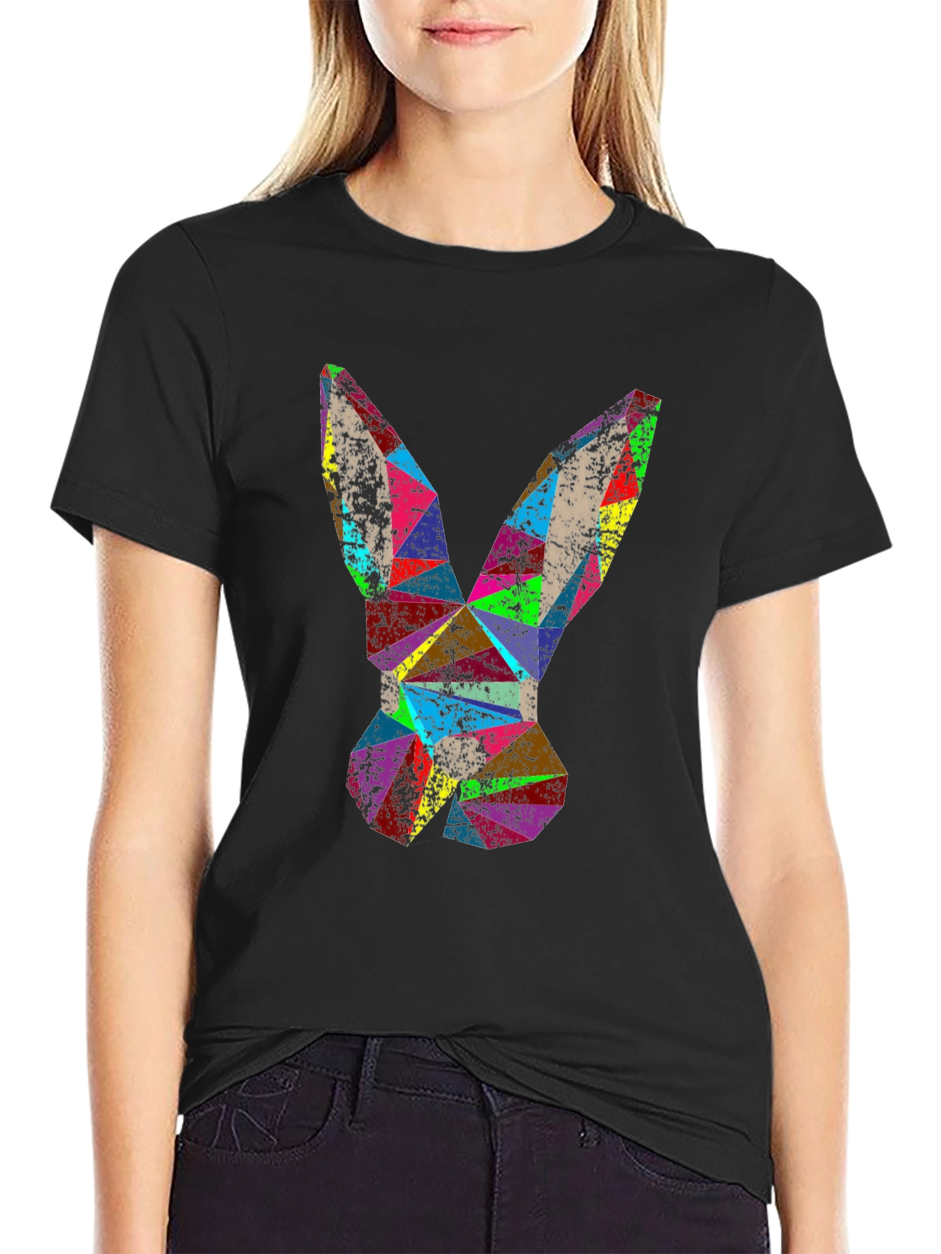 Geometric Rabbit Tee - Abstract Art T-Shirt