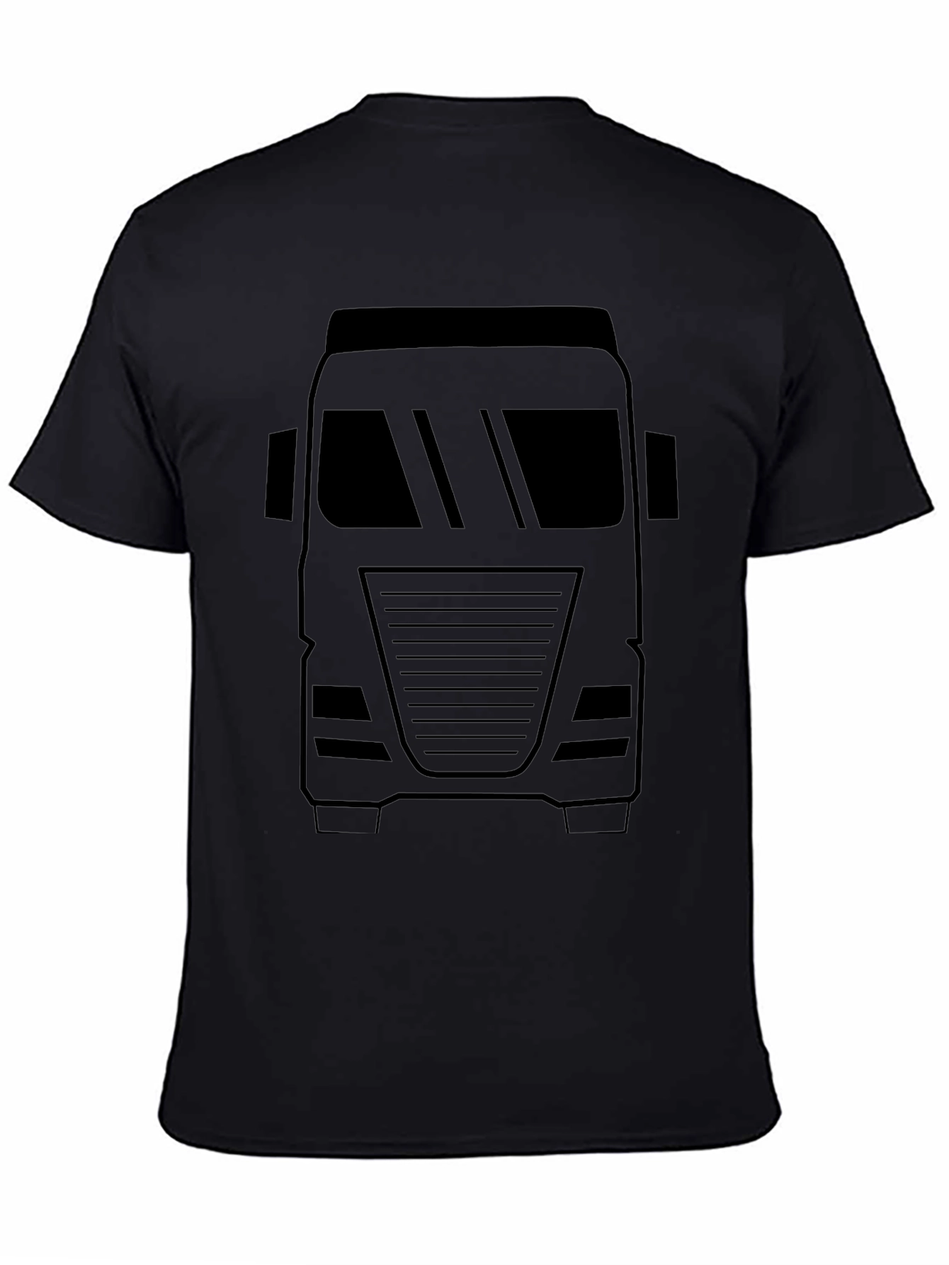 Truck Graphic Tee - Bold Black Print