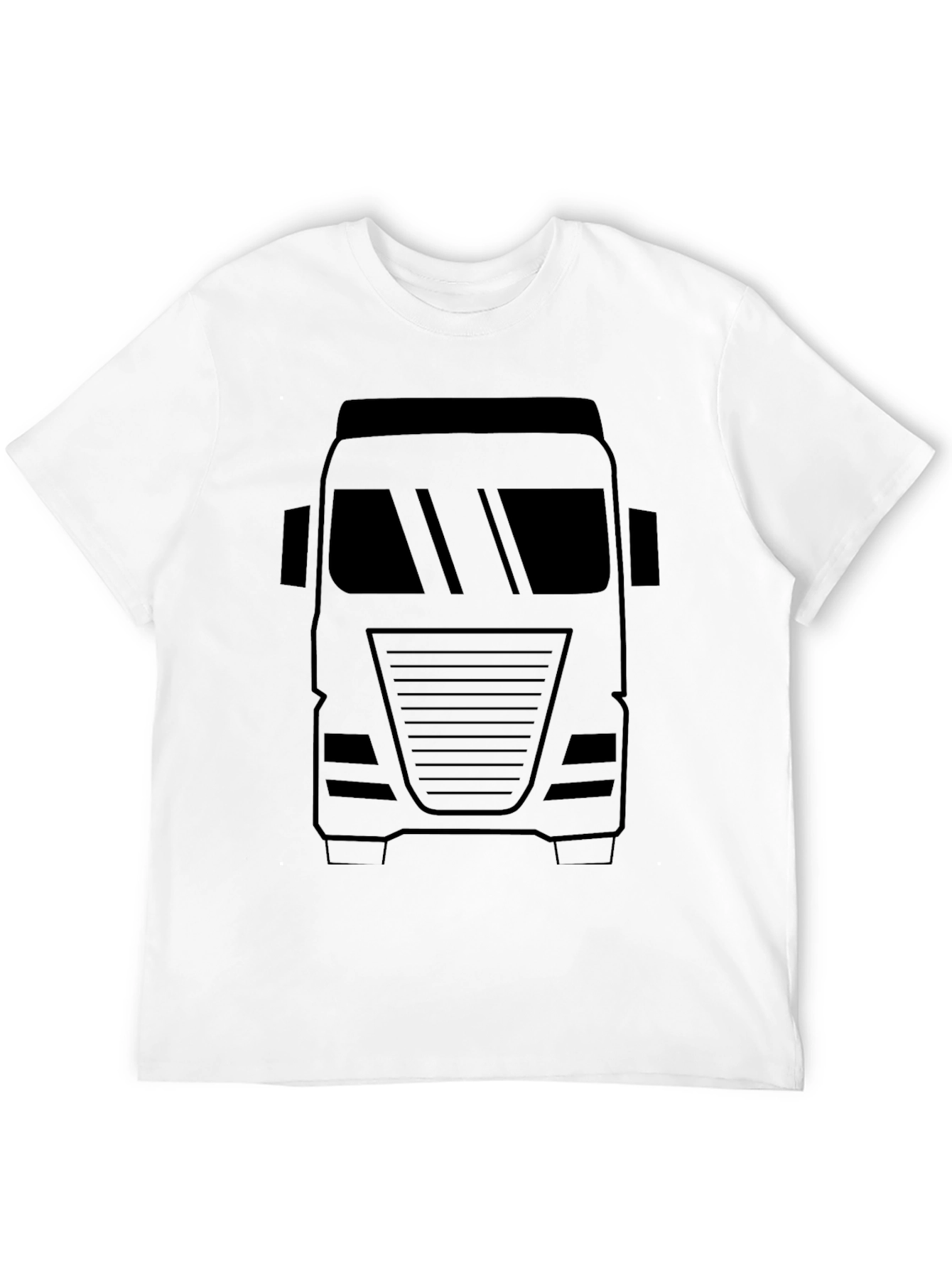 Truck Graphic Tee - Bold Black Print