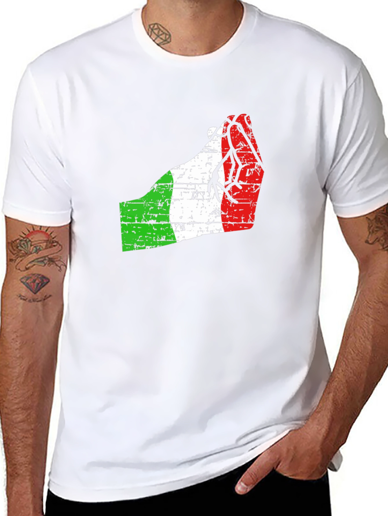 Italian Hand Gesture Graphic T-Shirt