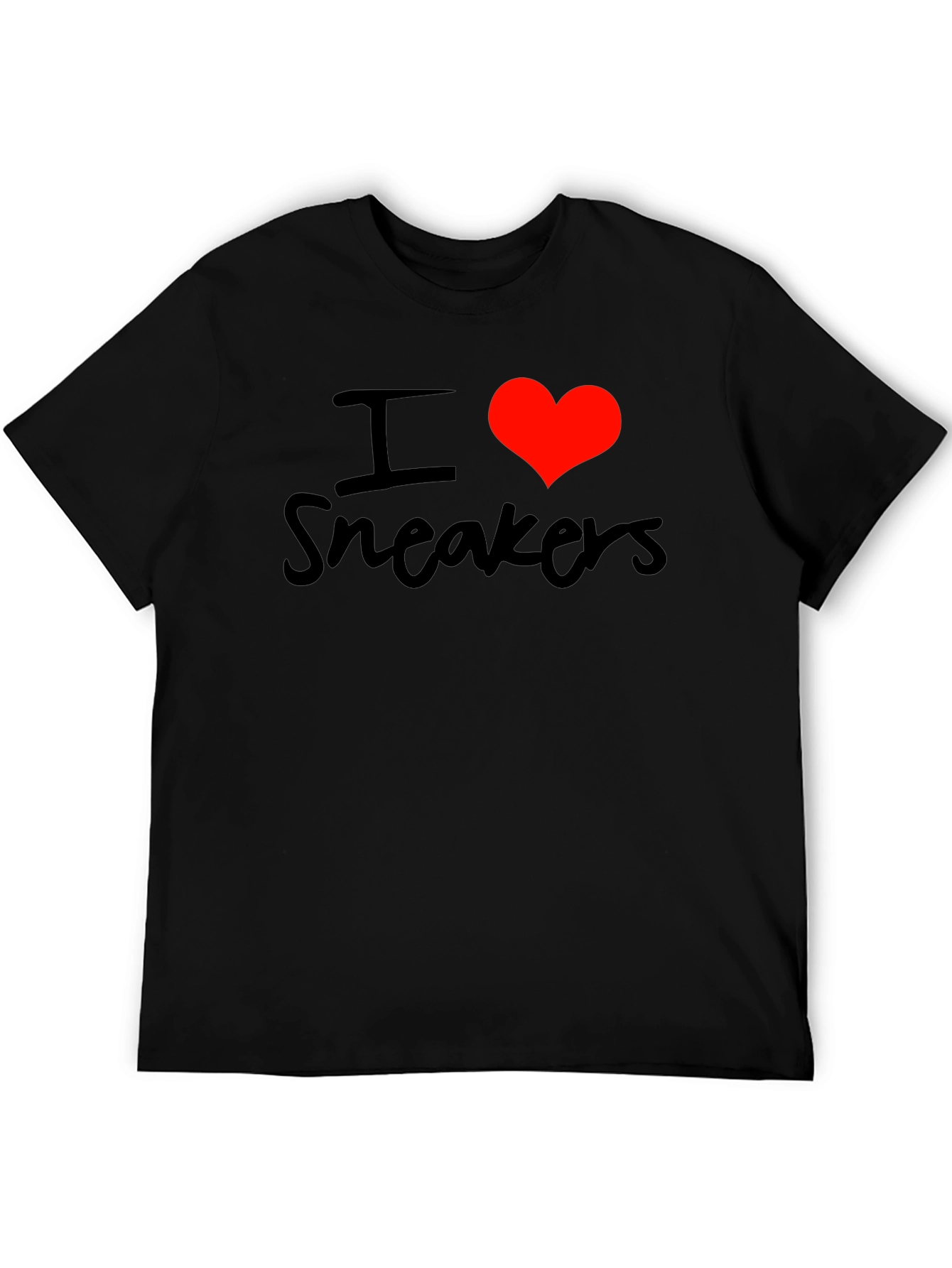 I Heart Sneakers Graphic T-Shirt - Black