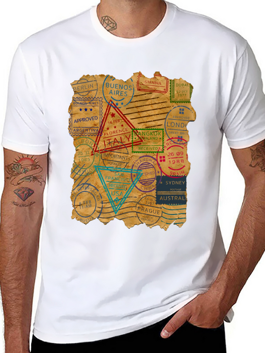 Vintage Travel Stamp T-Shirt