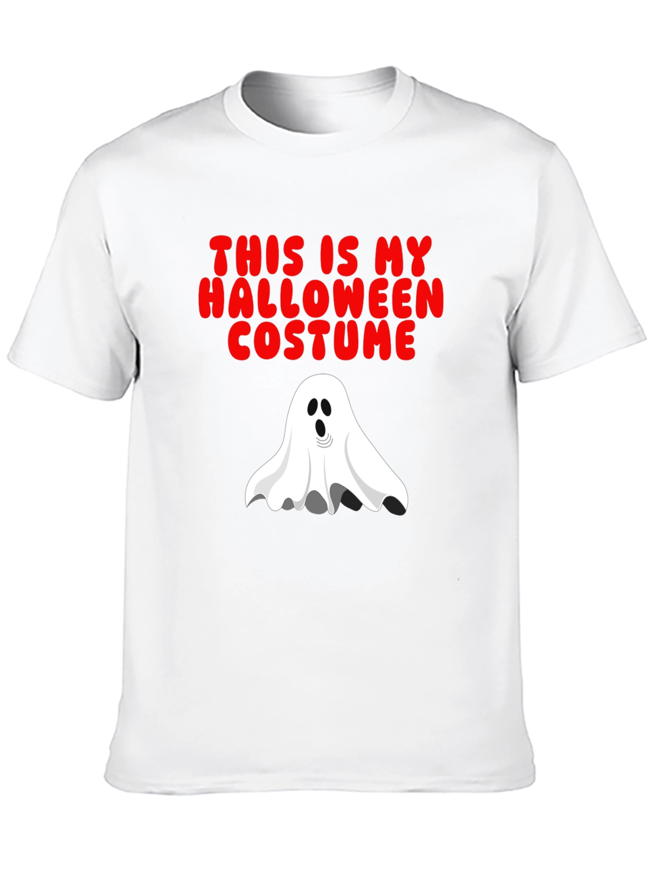 Halloween Costume Ghost T-Shirt - Spooky Season Tee!