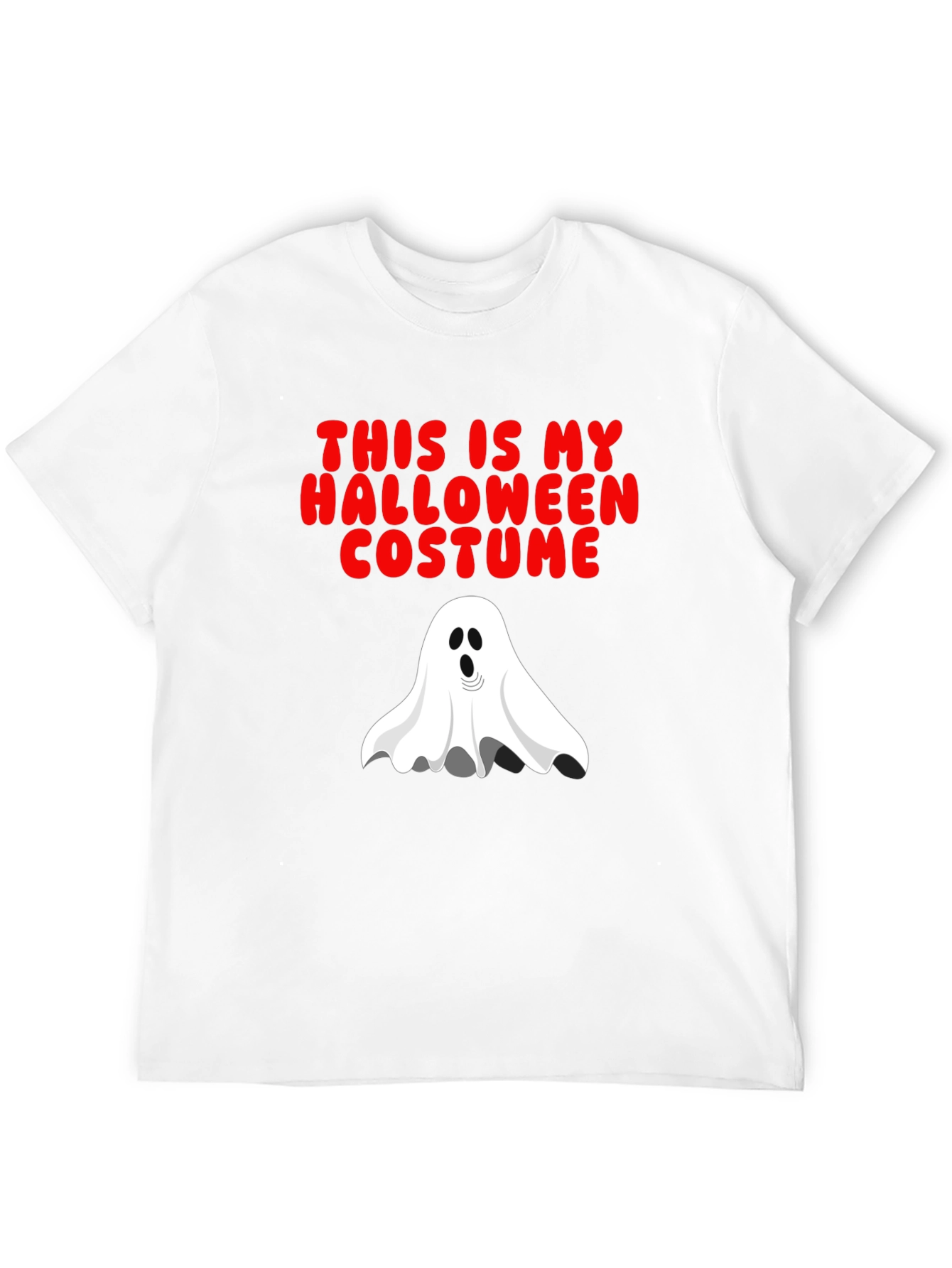 Halloween Costume Ghost T-Shirt - Spooky Season Tee!