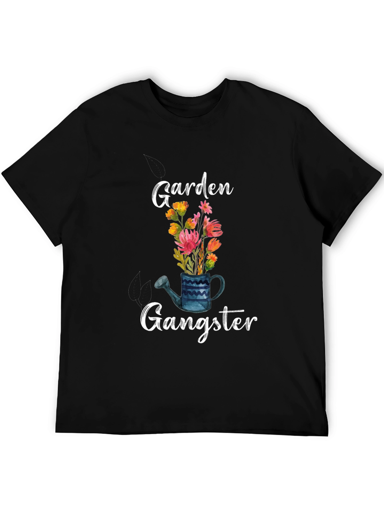 Garden Gangster Tee - Floral Watering Can Design