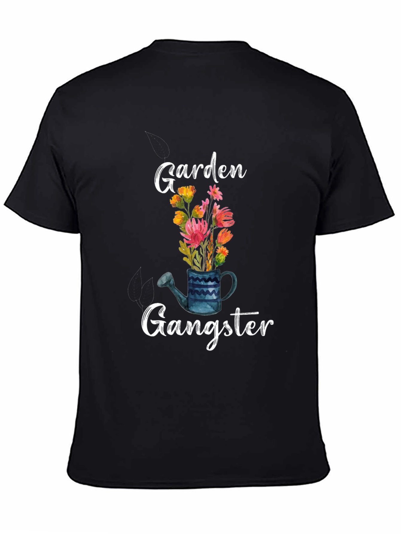 Garden Gangster Tee - Floral Watering Can Design