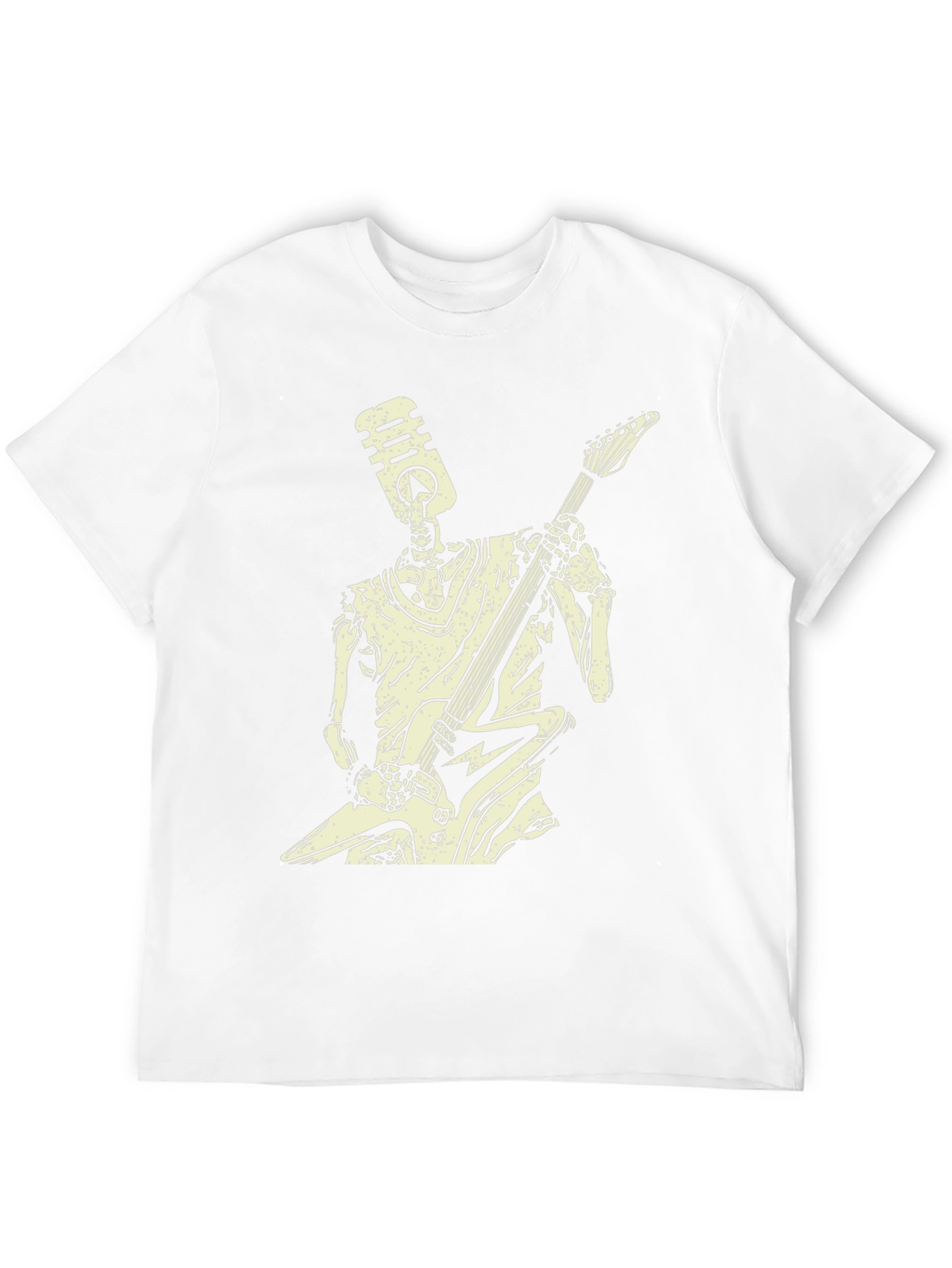 Rock On Skeleton T-Shirt - Black