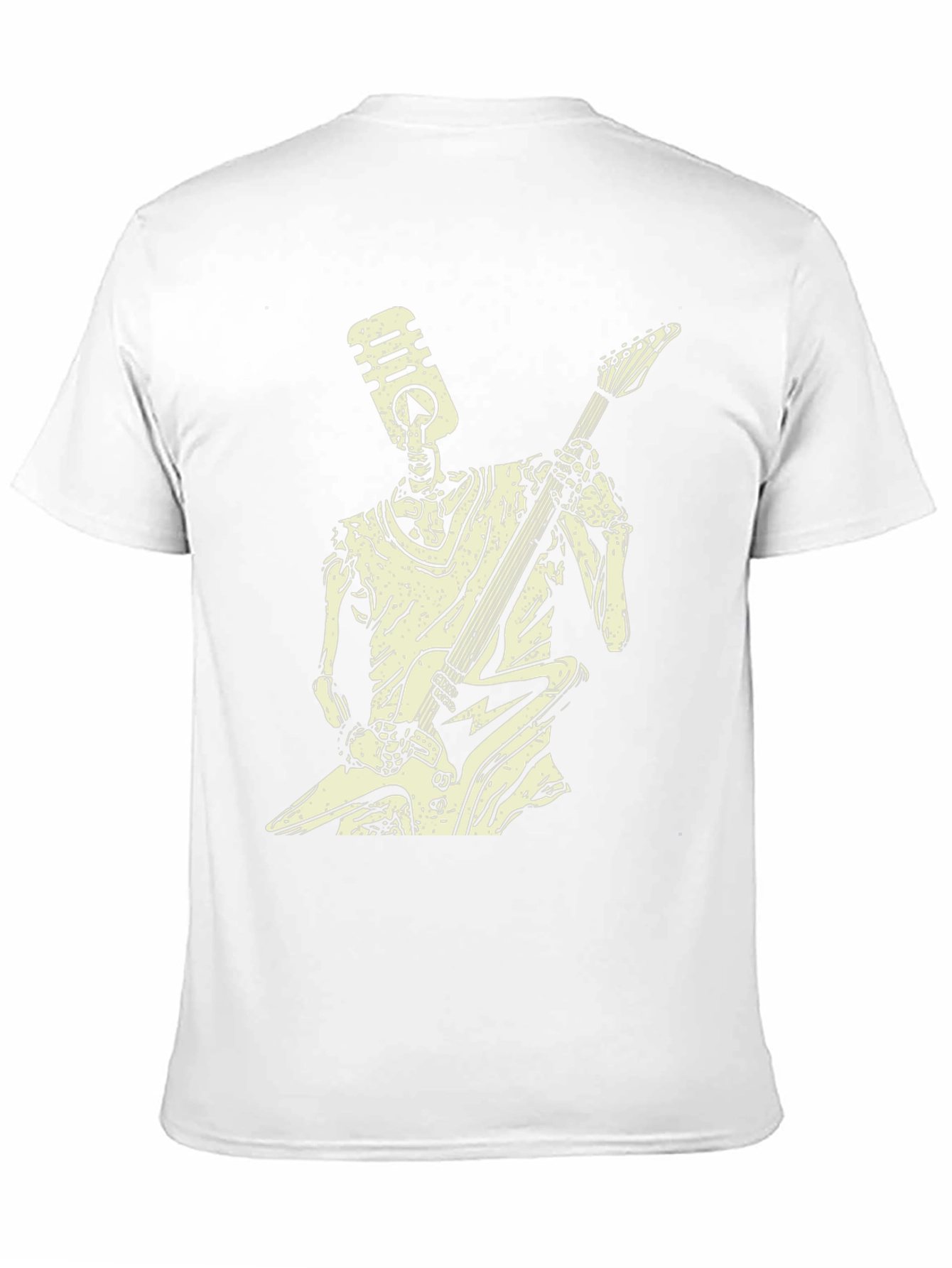 Rock On Skeleton T-Shirt - Black