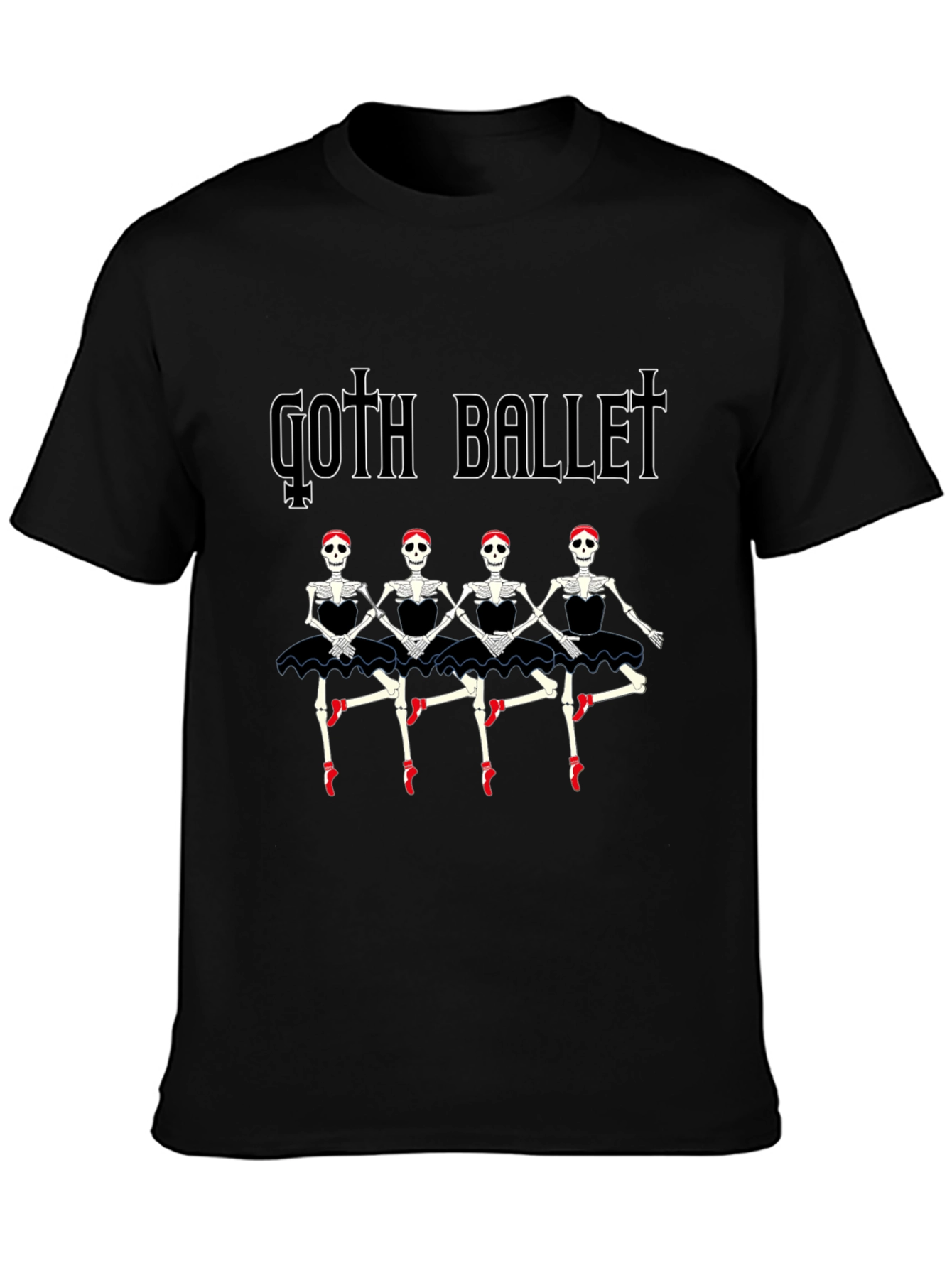 Goth Ballet Skeleton Dancer T-Shirt