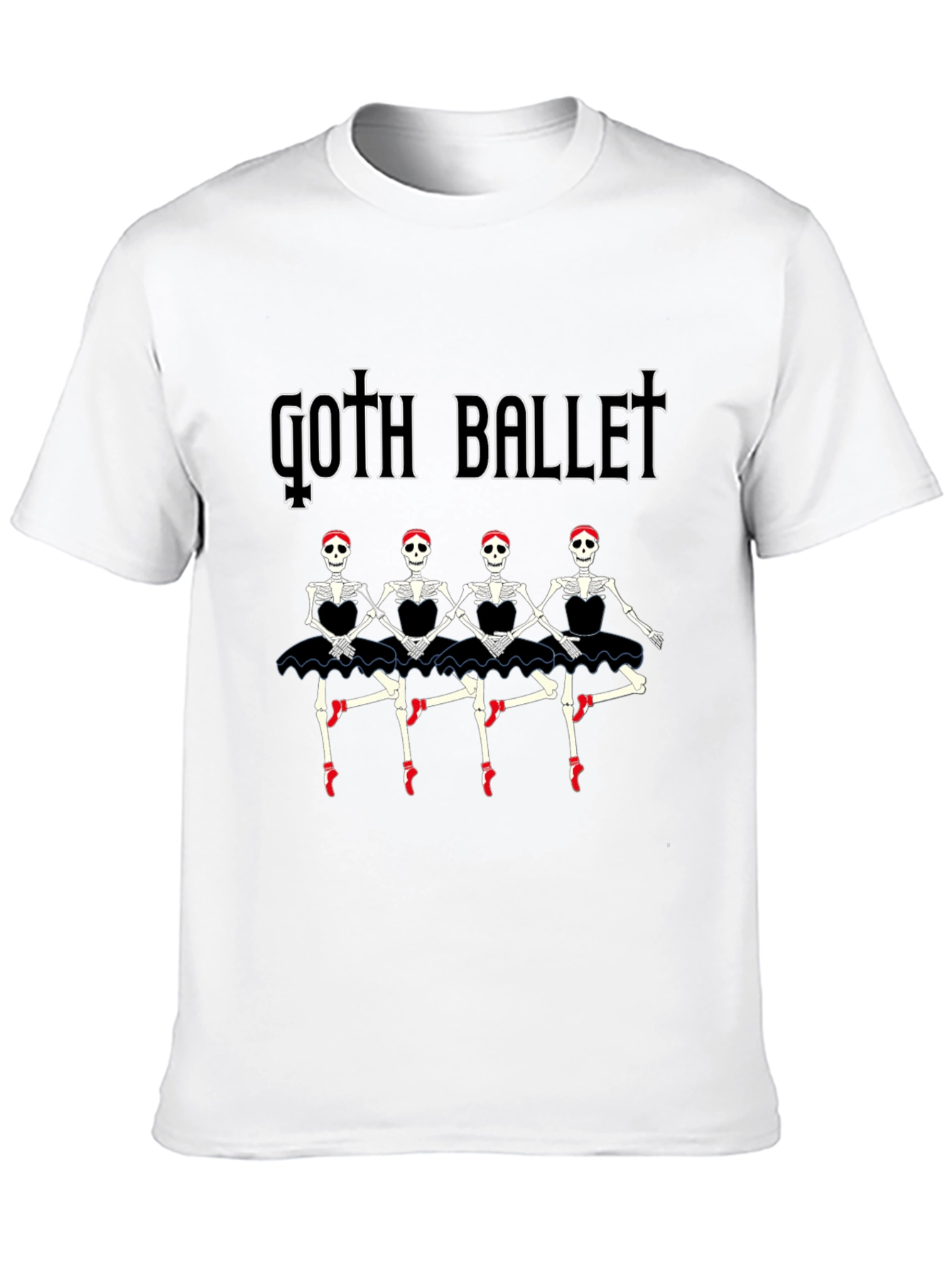 Goth Ballet Skeleton Dancer T-Shirt