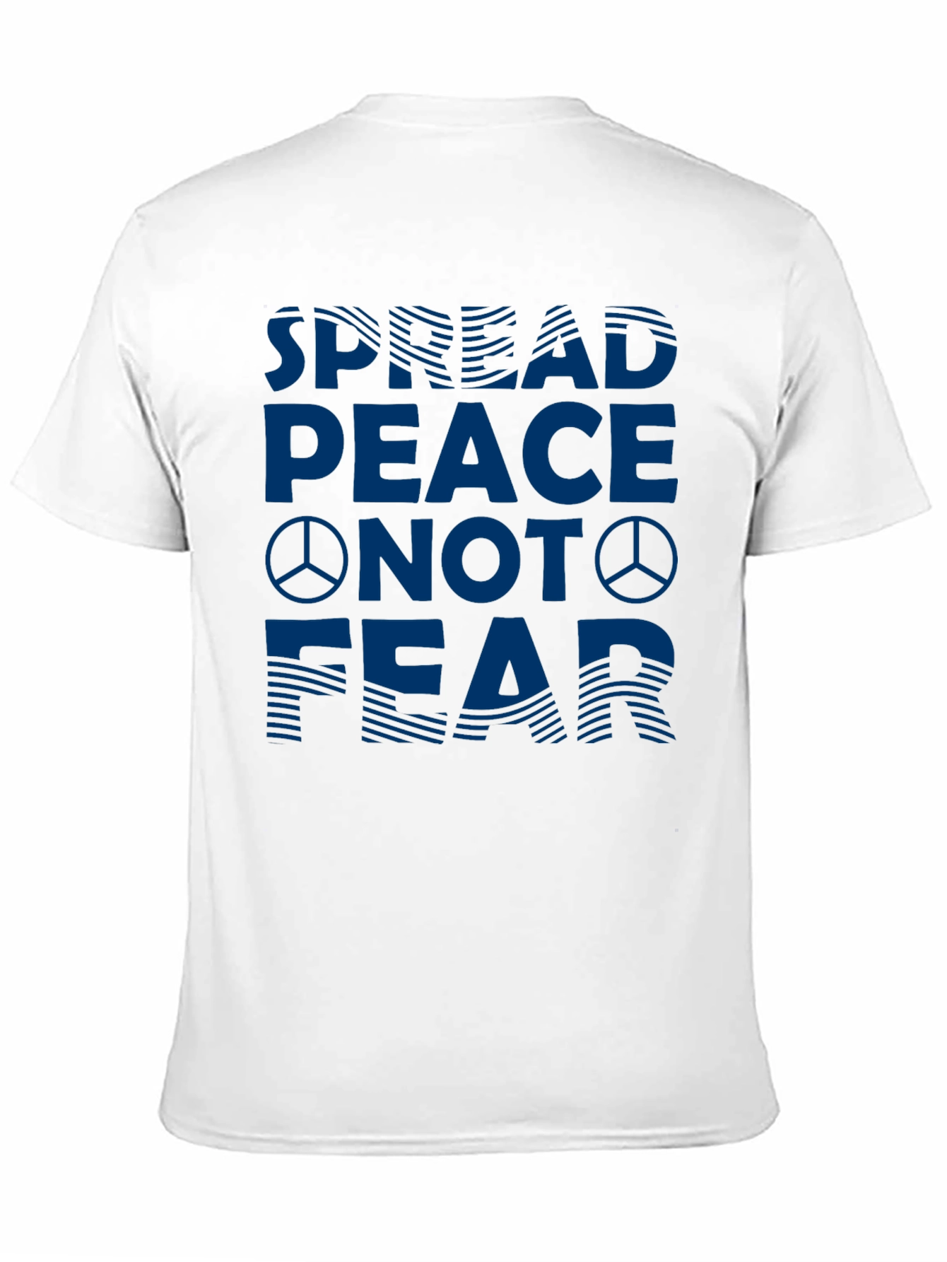 Spread Peace Not Fear Graphic Tee - Black