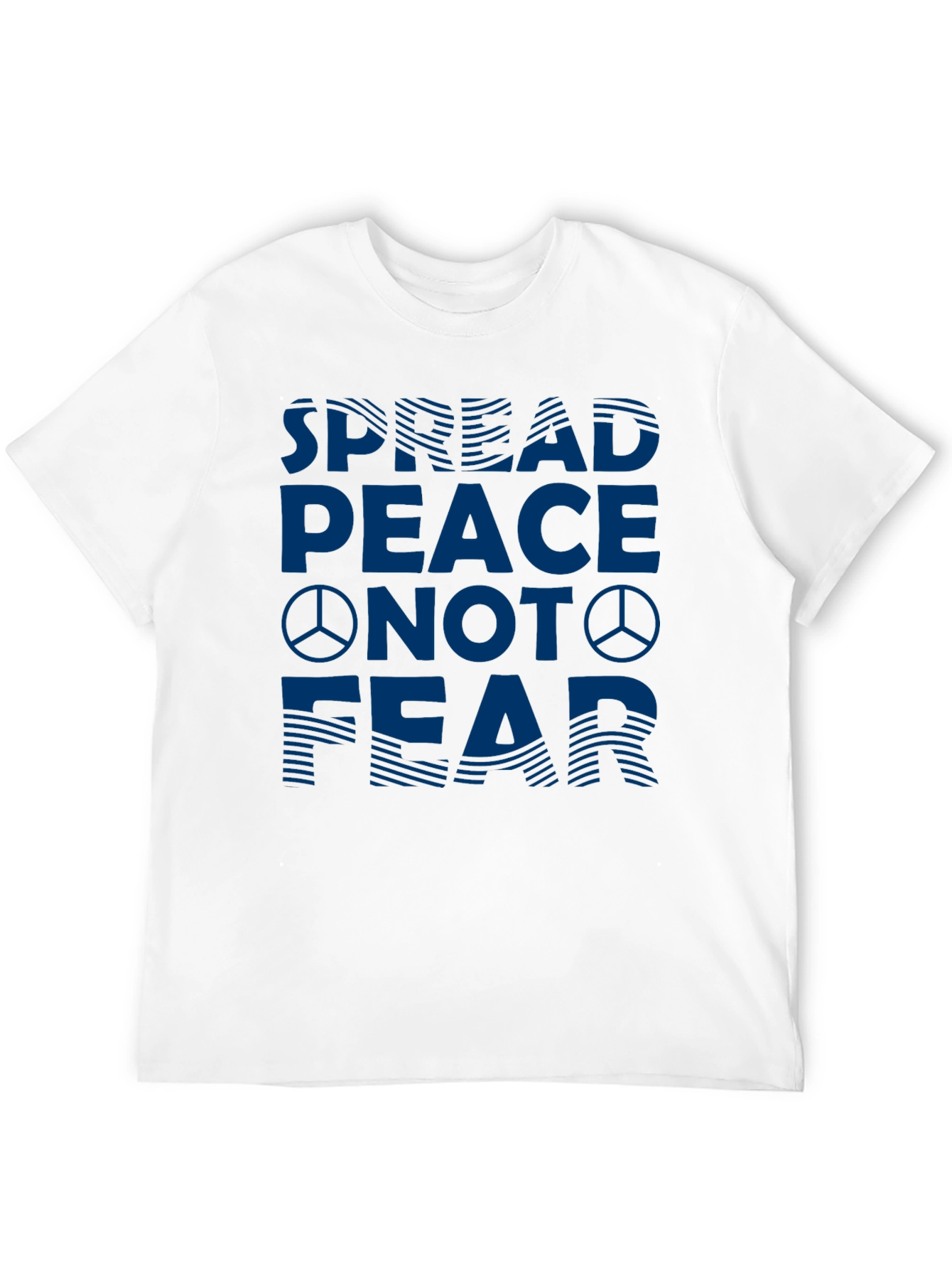 Spread Peace Not Fear Graphic Tee - Black