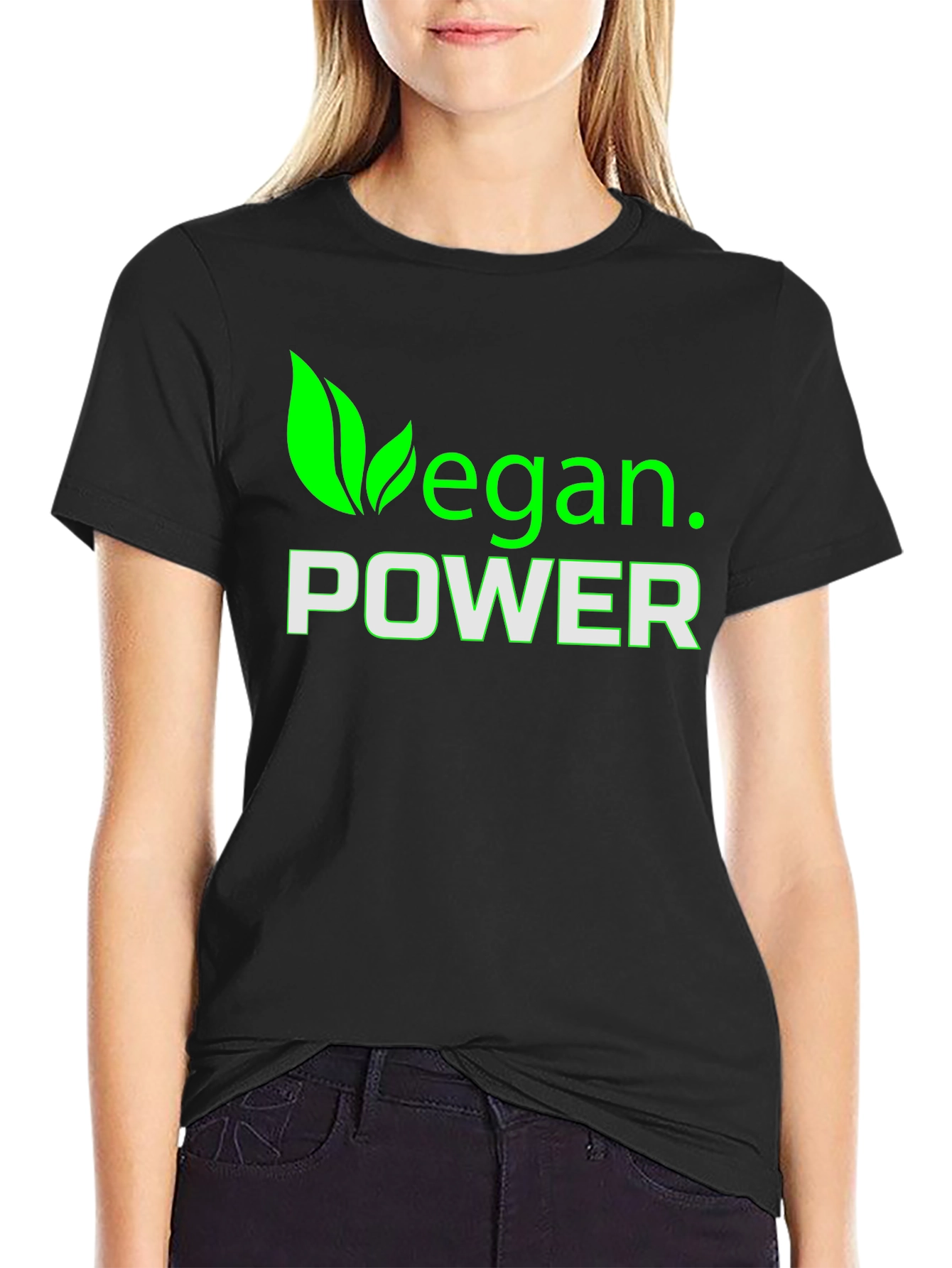 Vegan Power T-Shirt - Green Design