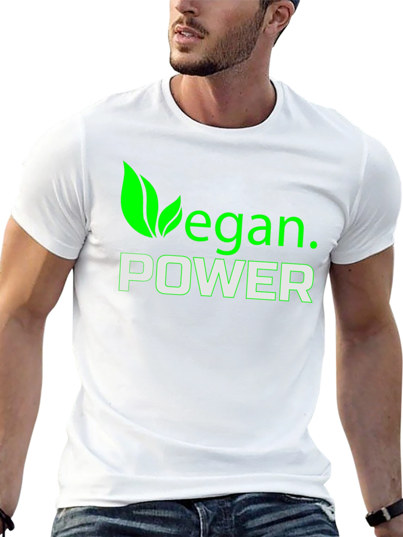 Vegan Power T-Shirt - Green Design