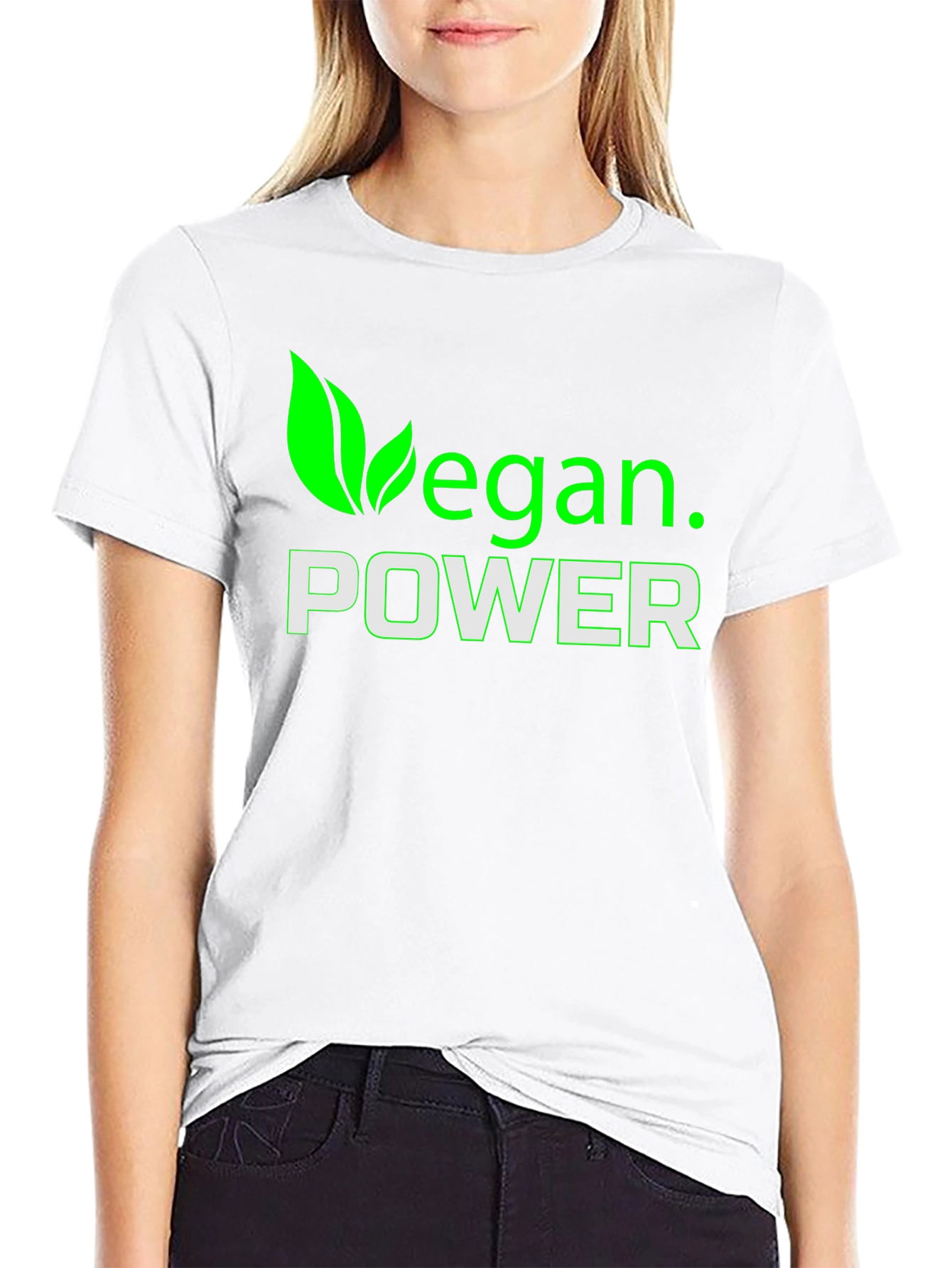 Vegan Power T-Shirt - Green Design