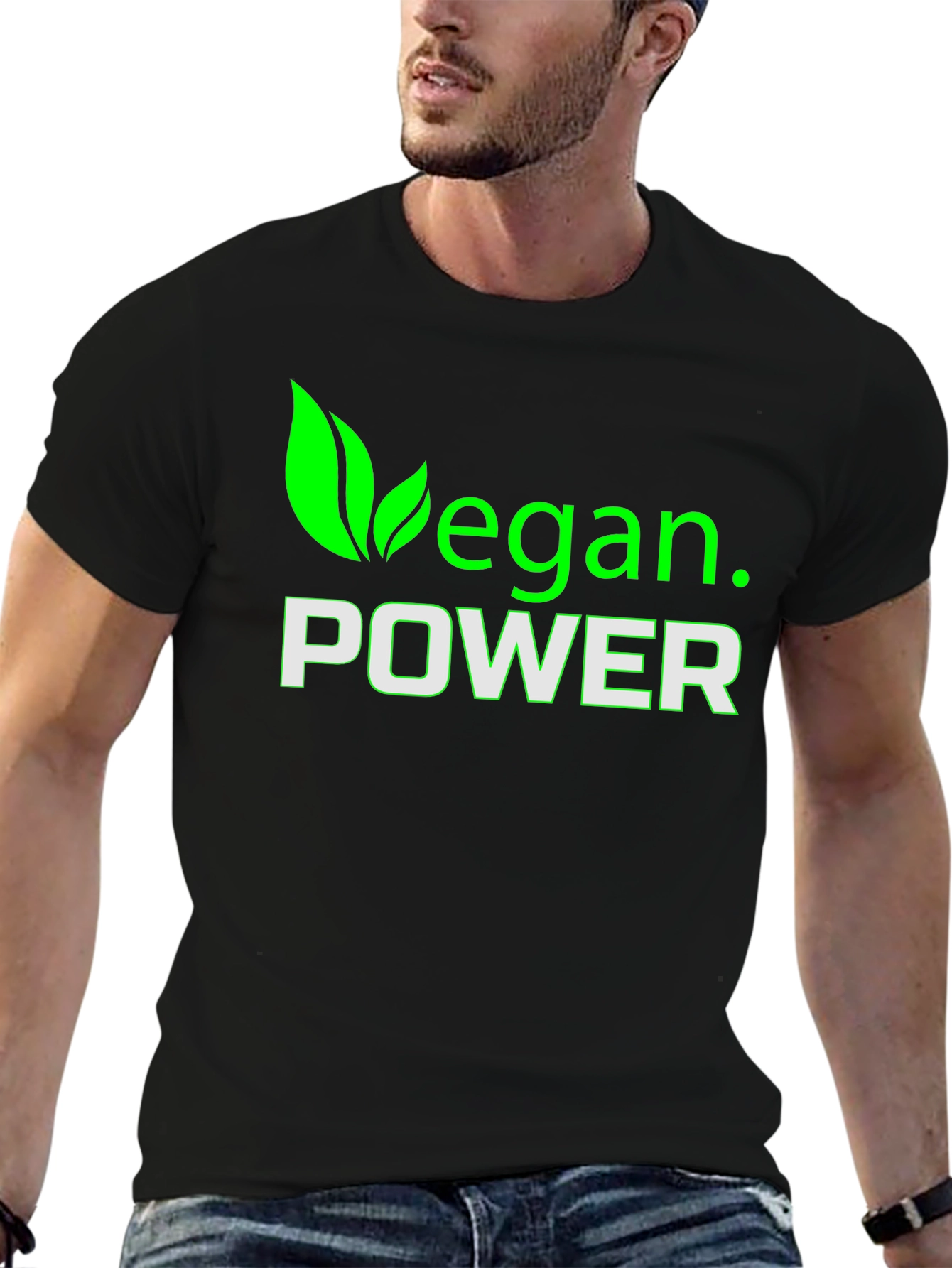 Vegan Power T-Shirt - Green Design