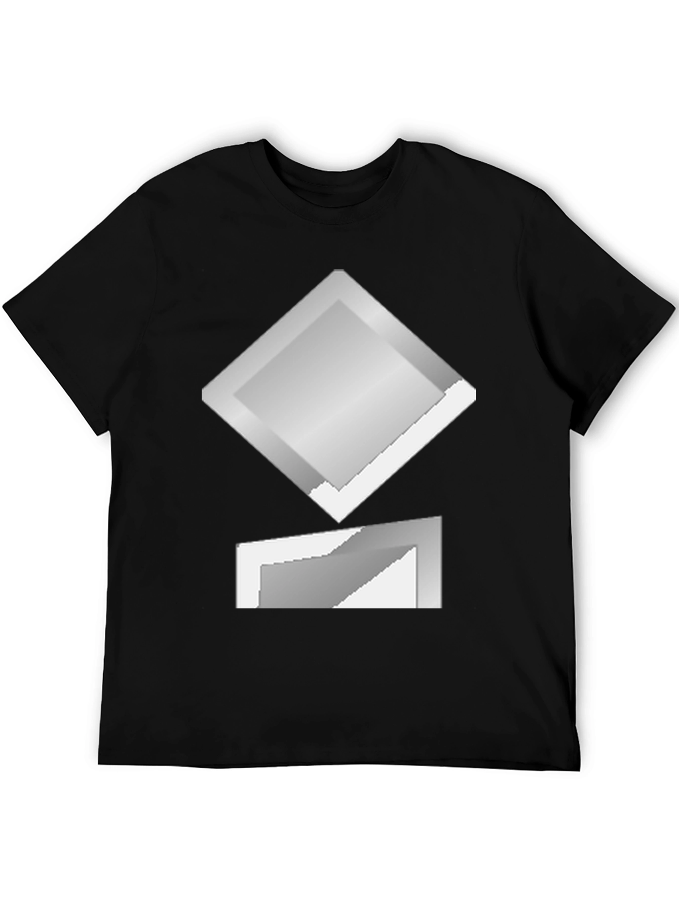 Geometric Graphic Print Crew Neck T-Shirt