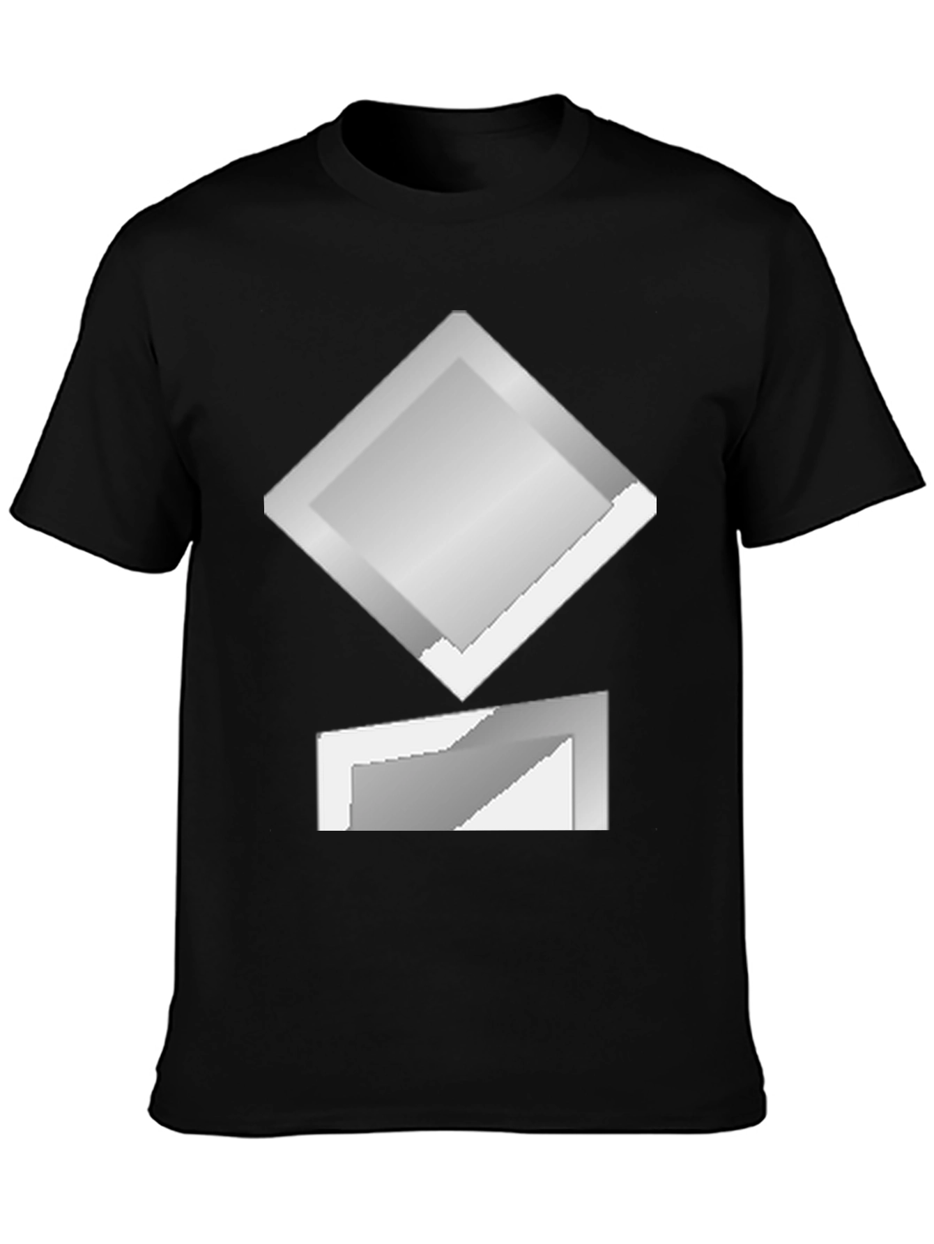 Geometric Graphic Print Crew Neck T-Shirt