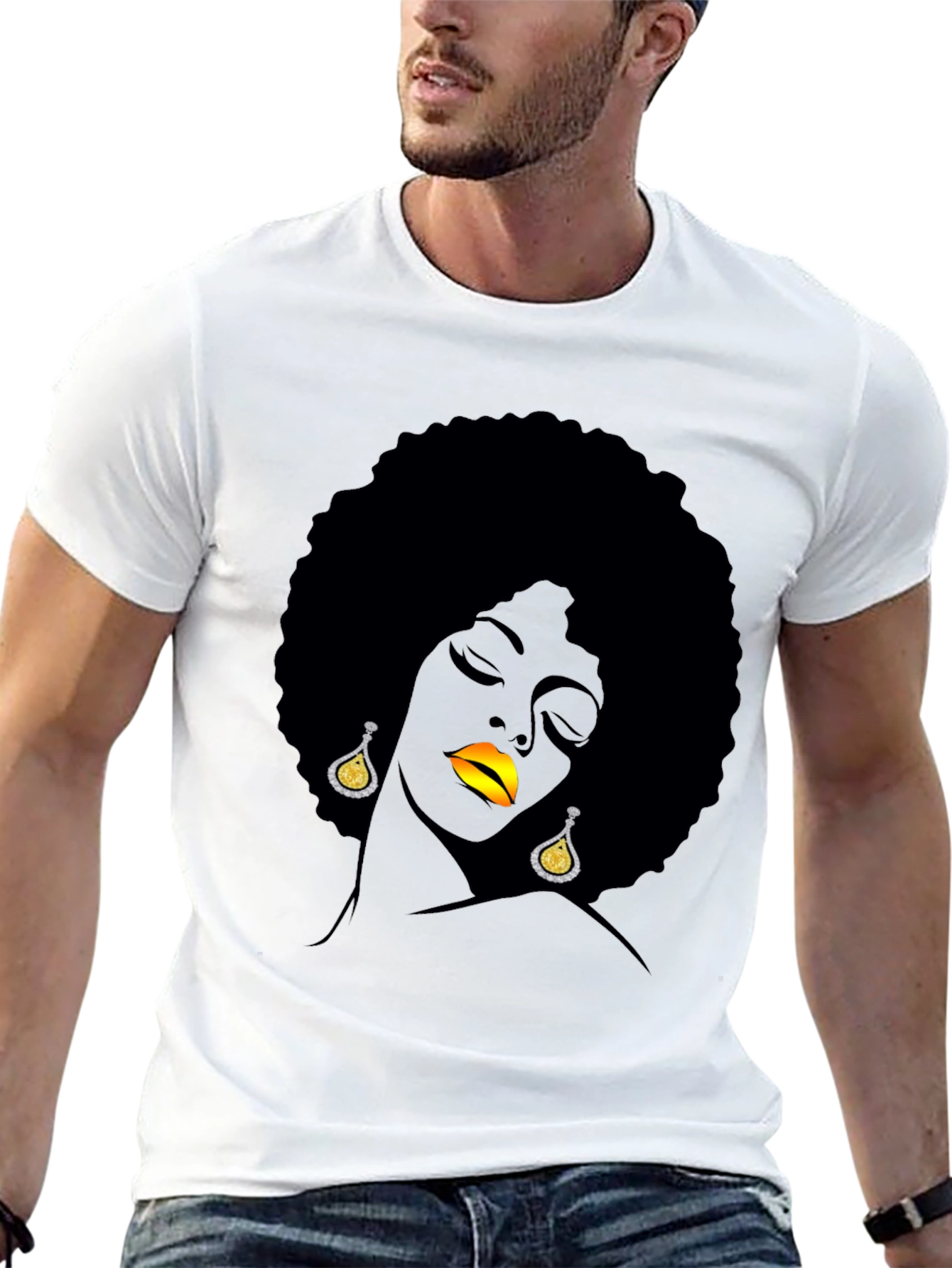 Afro Woman Graphic Tee