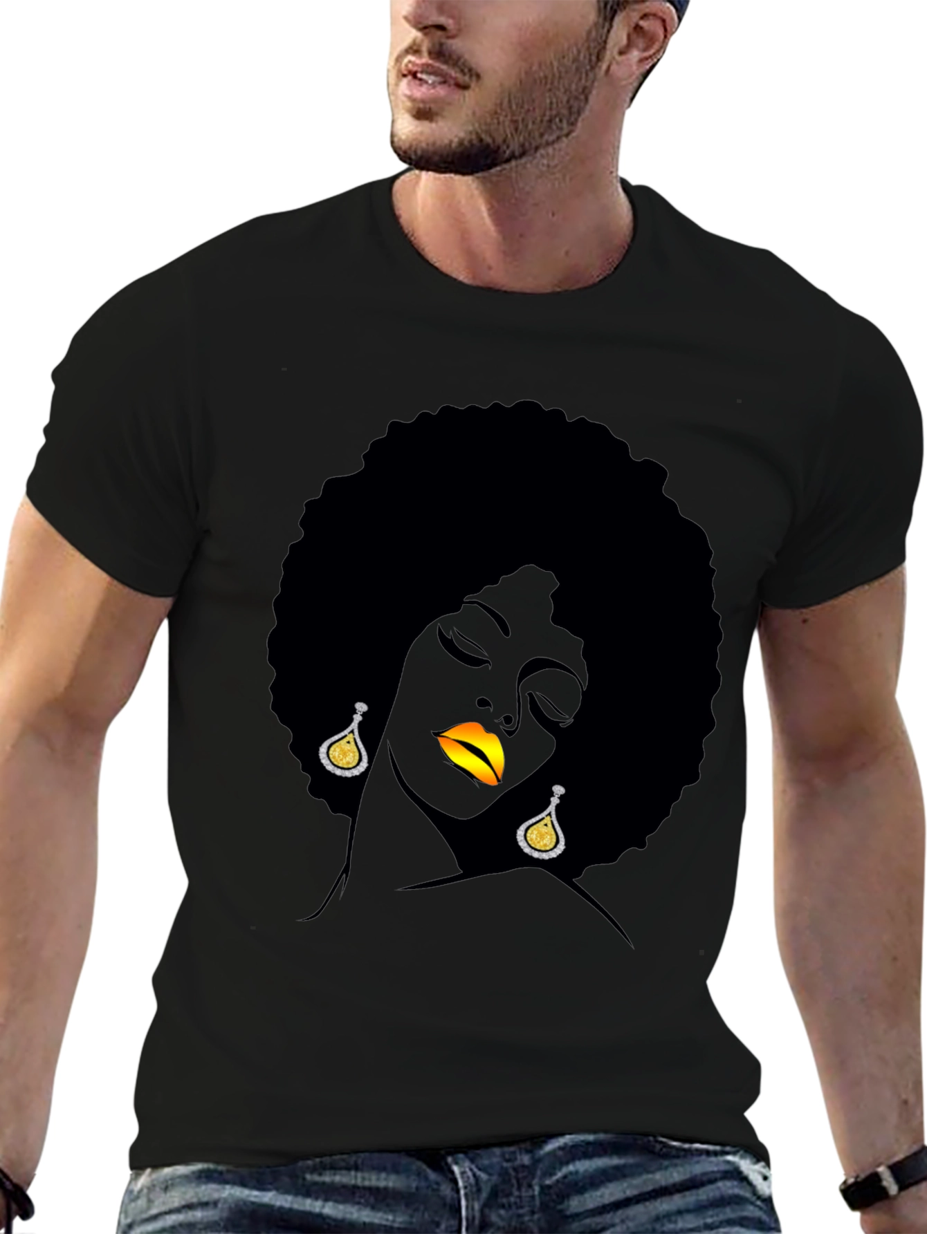 Afro Woman Graphic Tee