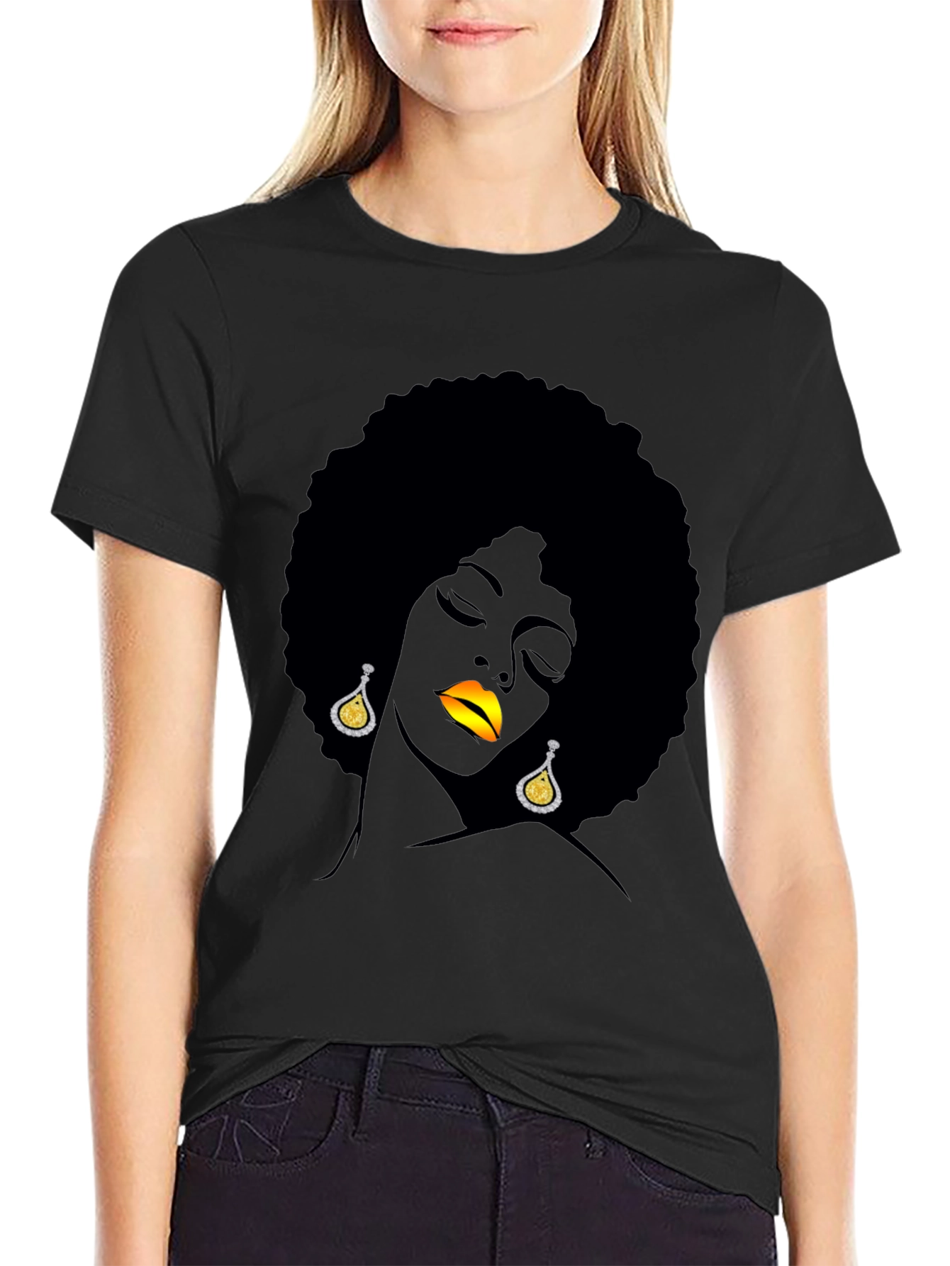 Afro Woman Graphic Tee