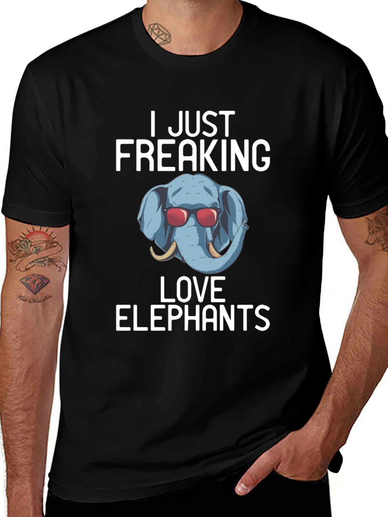I Just Freaking Love Elephants T-Shirt