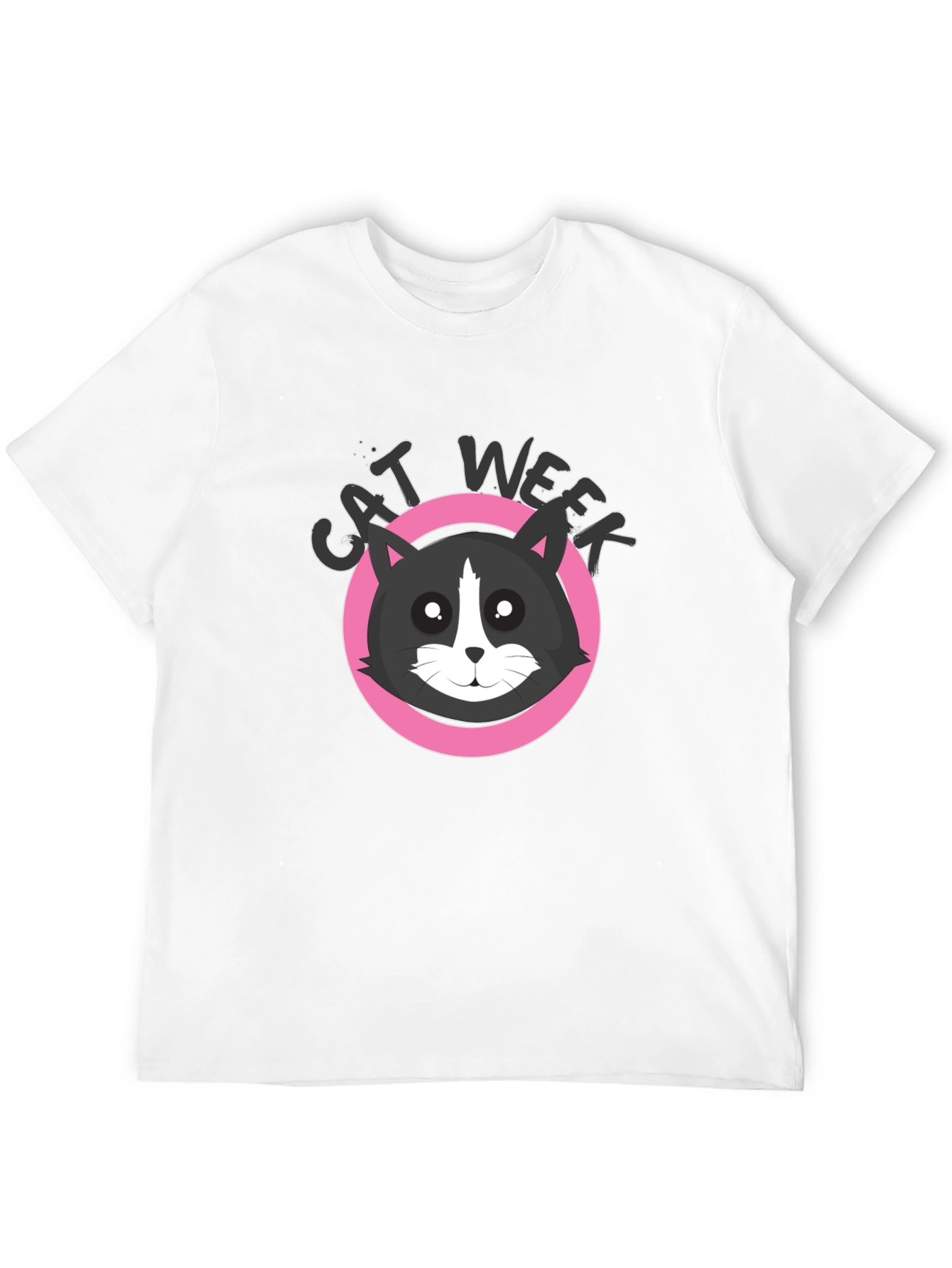 Cat Week Black T-Shirt