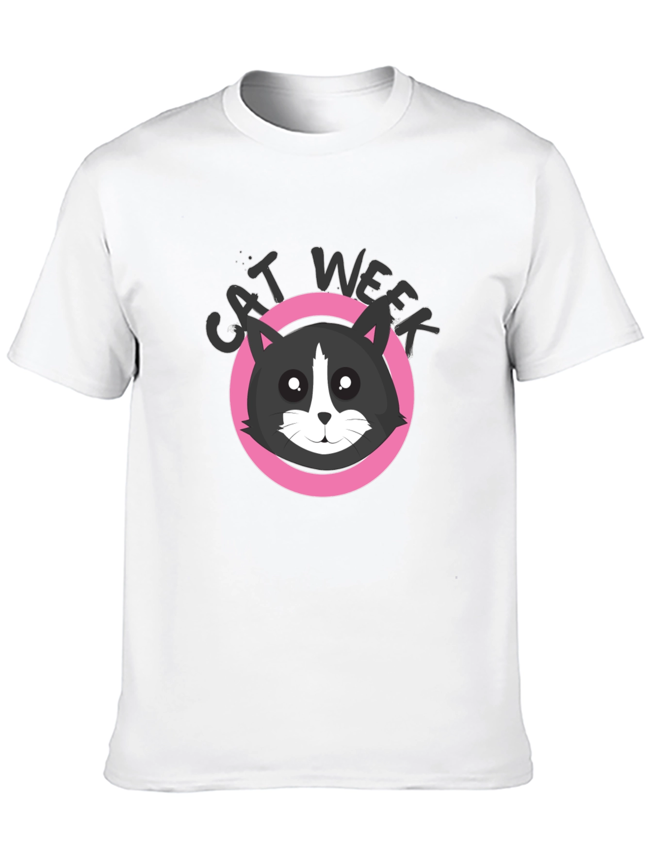 Cat Week Black T-Shirt