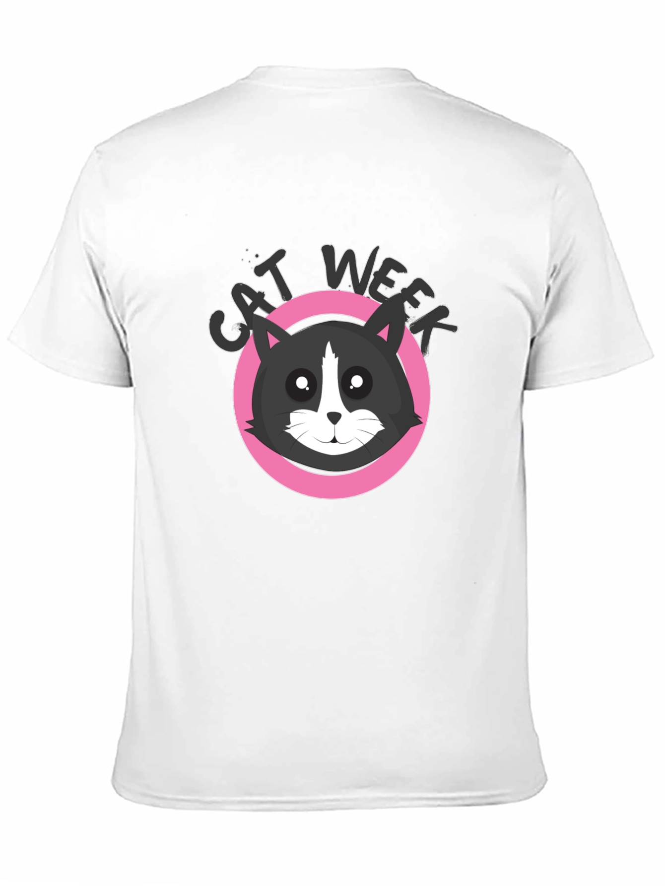 Cat Week Black T-Shirt