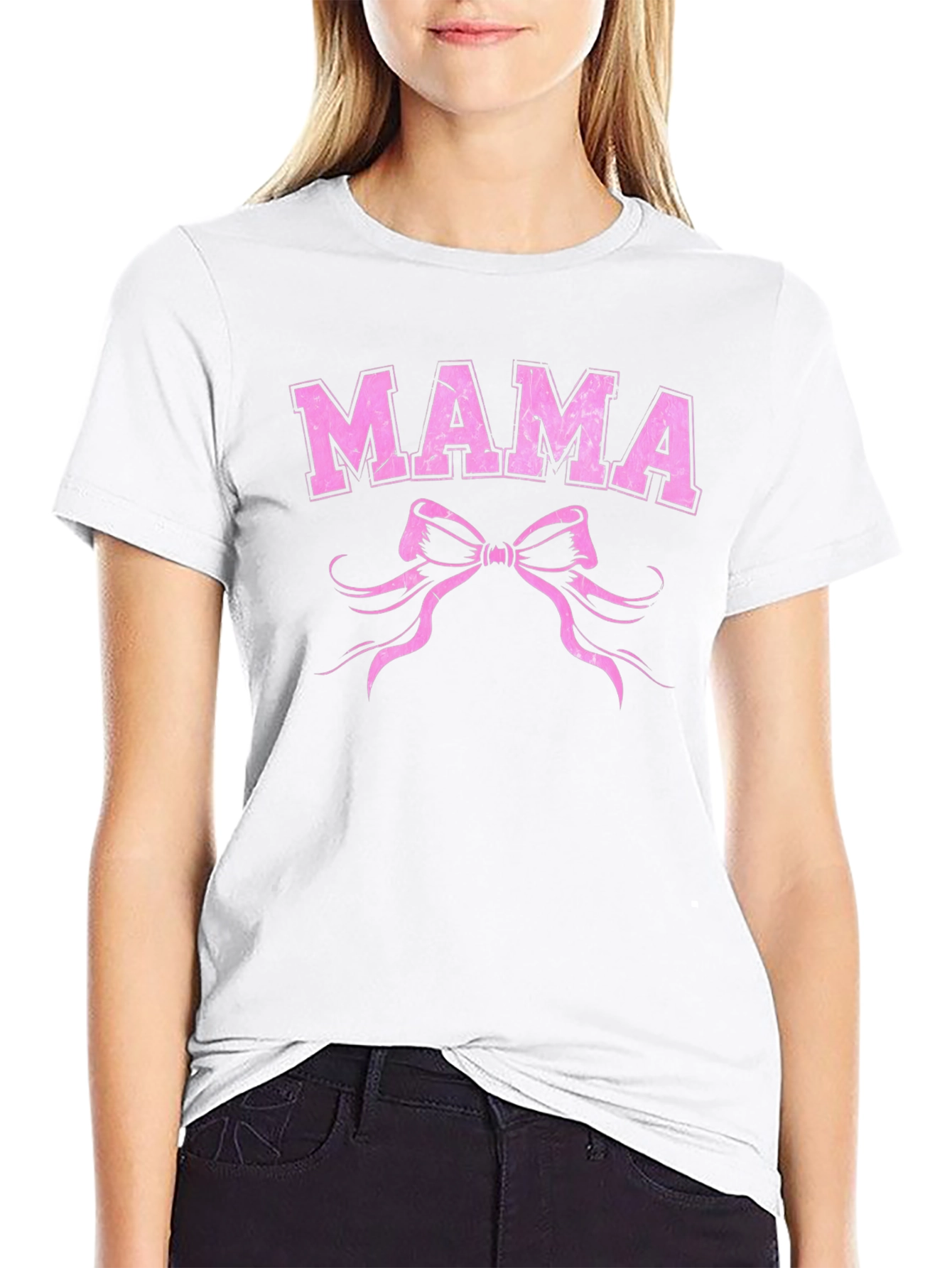 Mama Bow Graphic Tee - Cute and Comfy