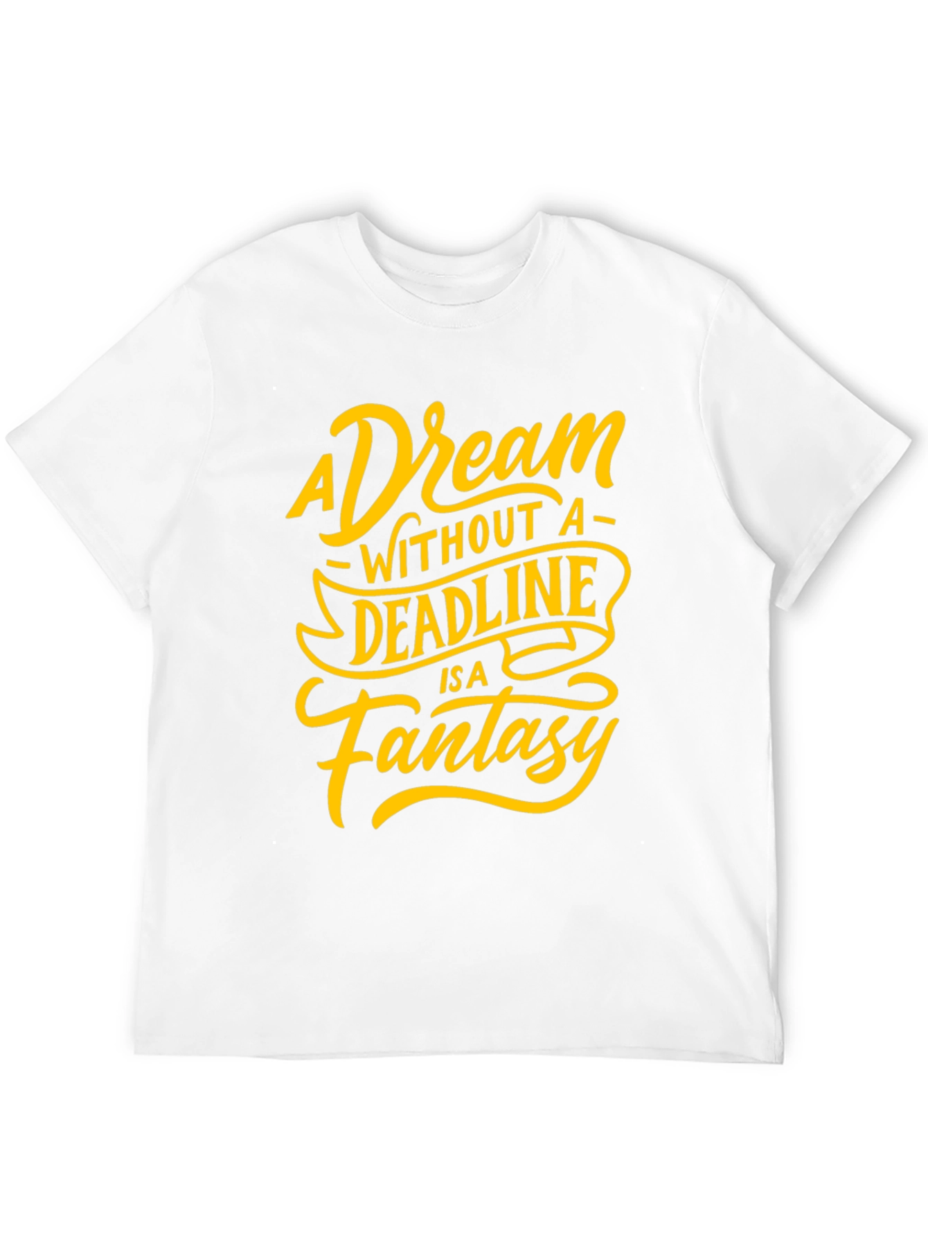 Dream Deadline Fantasy Graphic Tee - Stylish Black T-Shirt