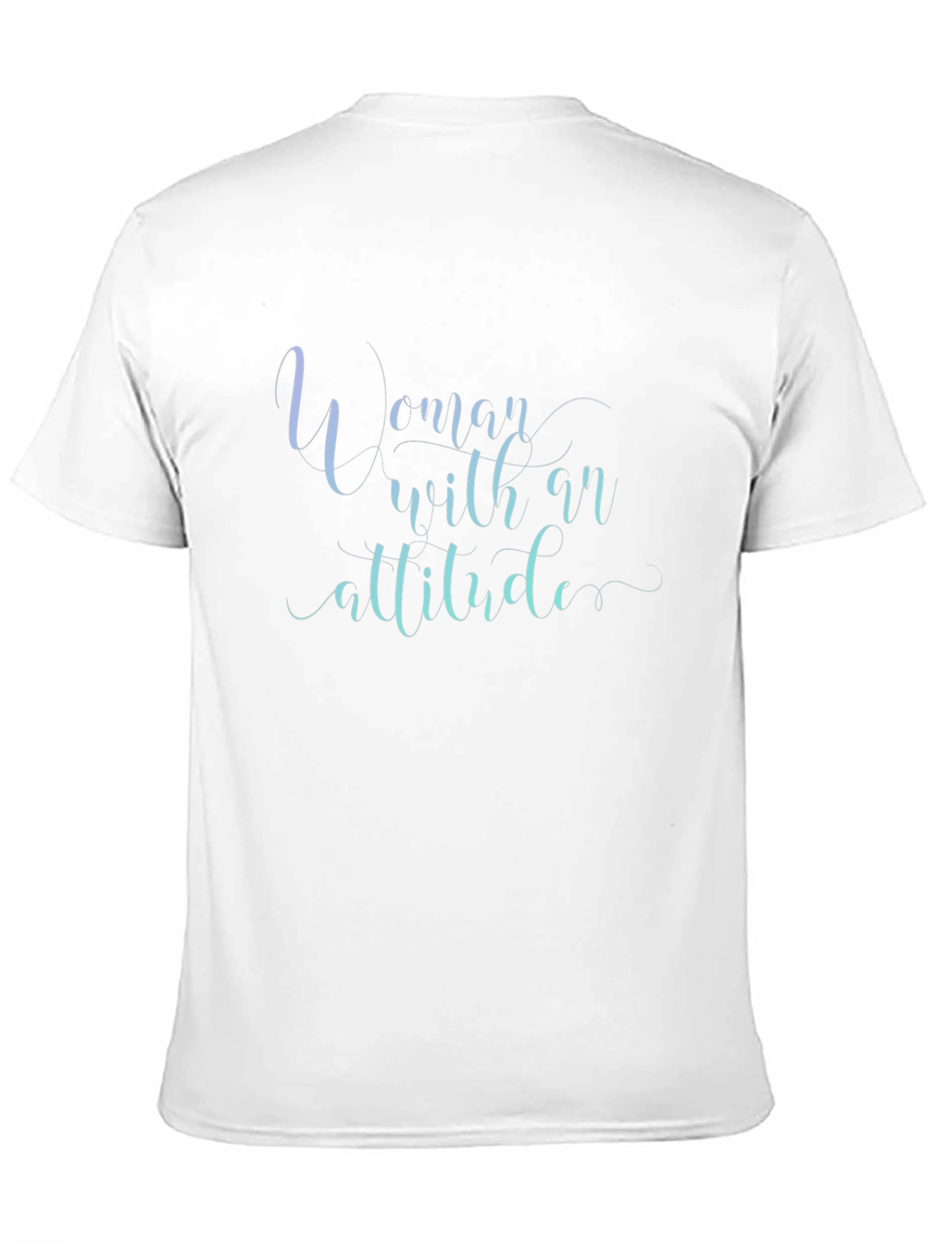 Woman With Attitude Graphic Tee - Trendy Black T-Shirt