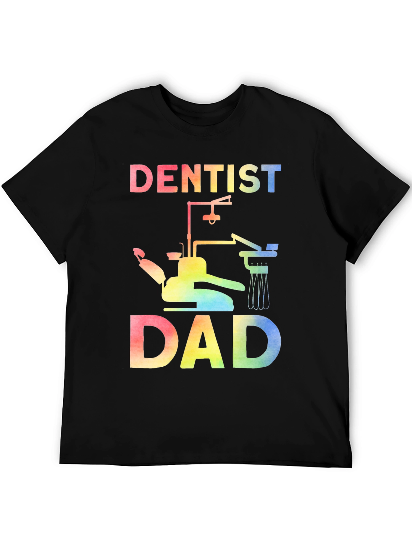 Dentist Dad Rainbow Graphic Tee