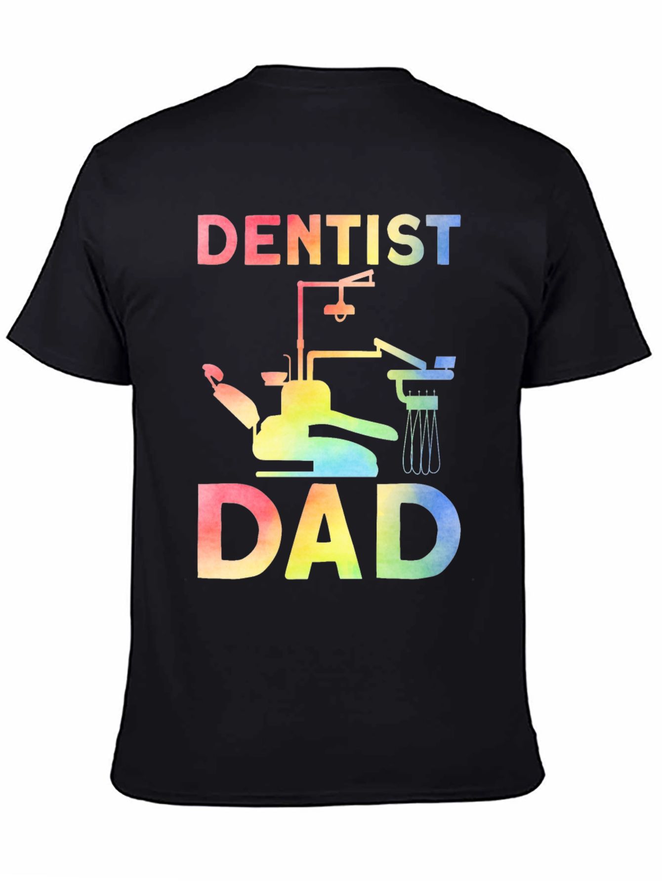 Dentist Dad Rainbow Graphic Tee