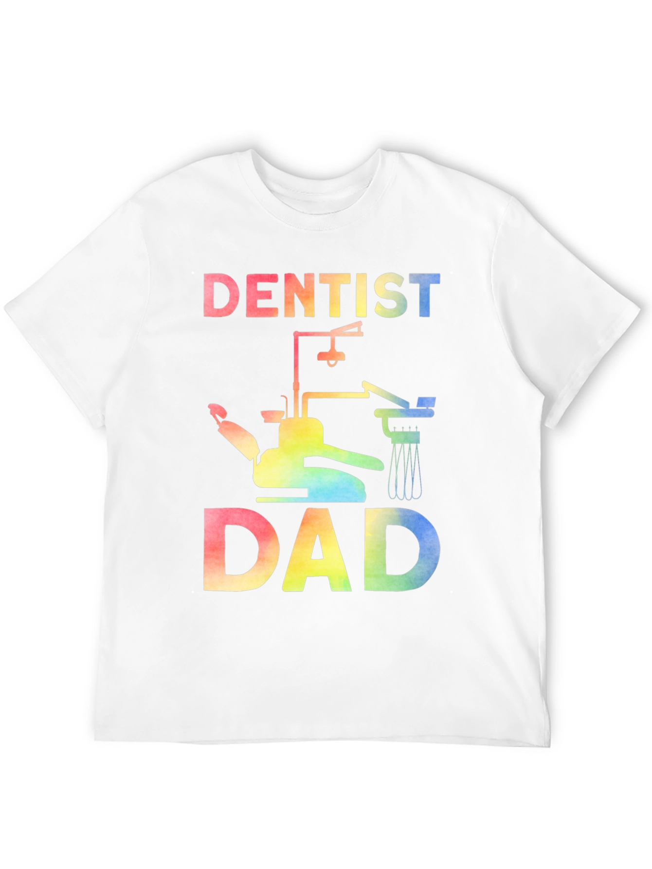 Dentist Dad Rainbow Graphic Tee