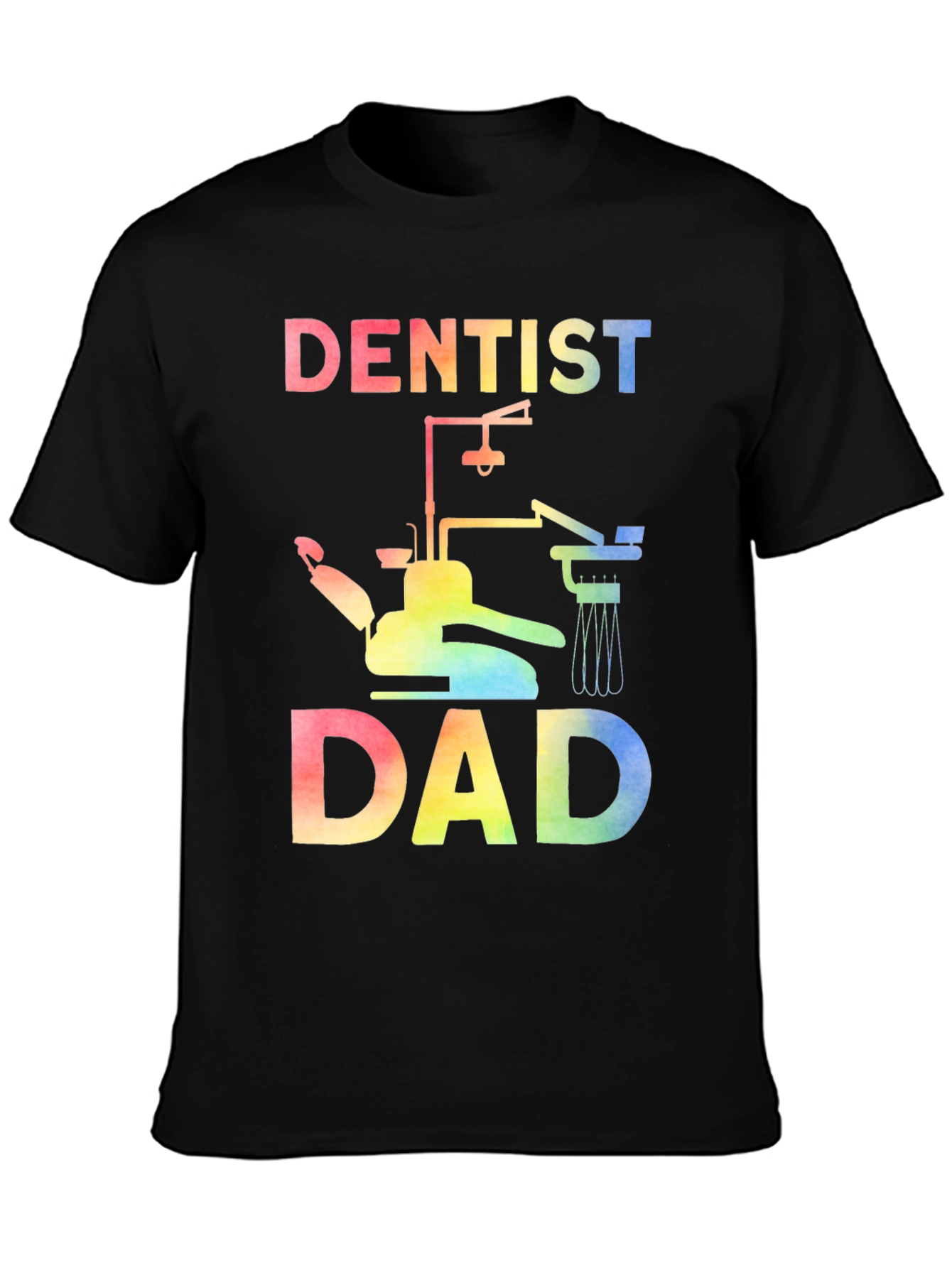 Dentist Dad Rainbow Graphic Tee