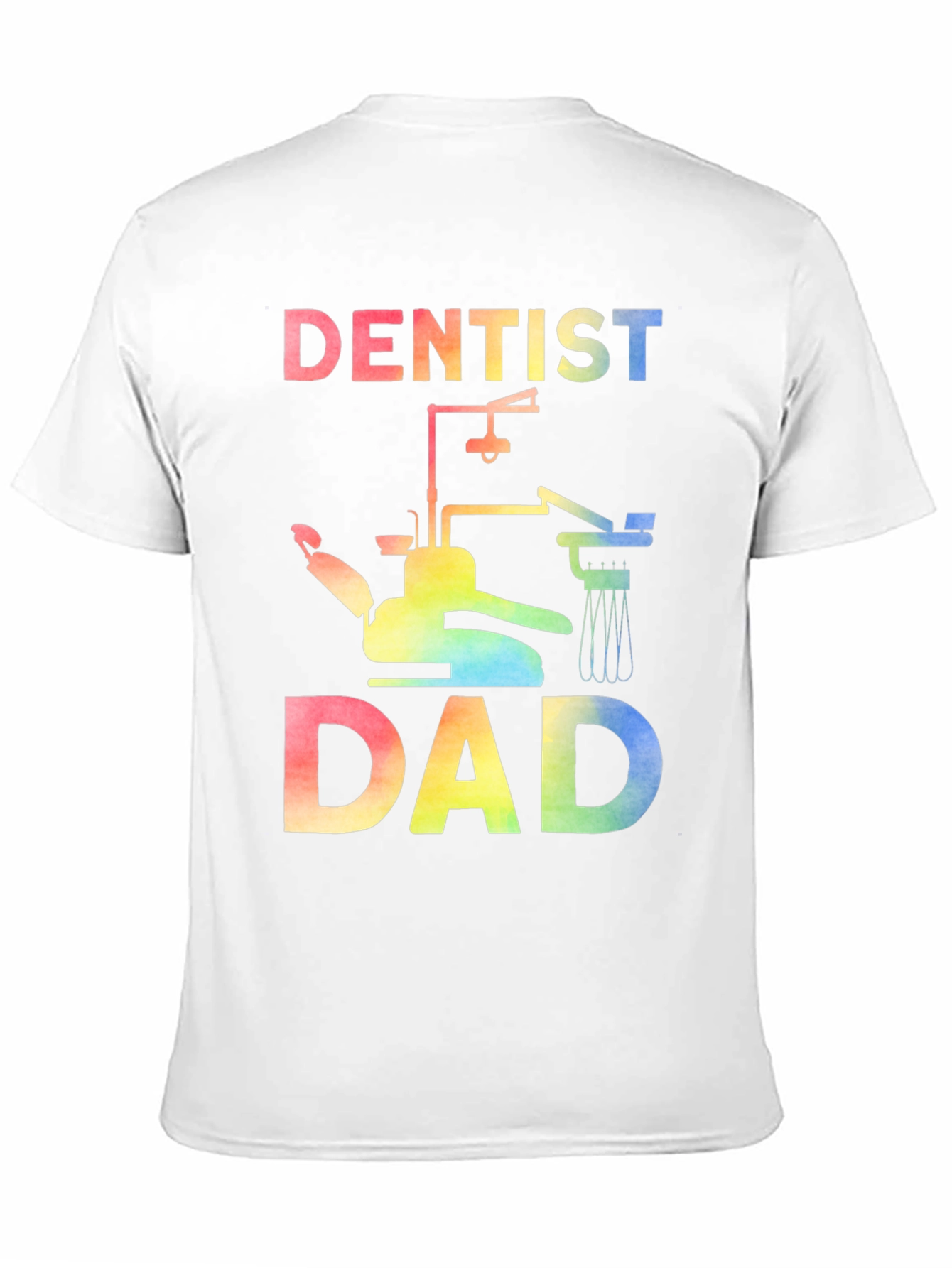 Dentist Dad Rainbow Graphic Tee