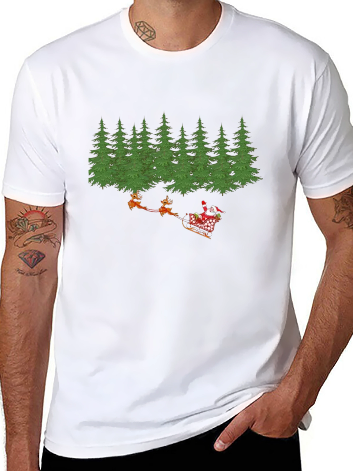 Christmas Santa T-Shirt - Holiday Season Apparel