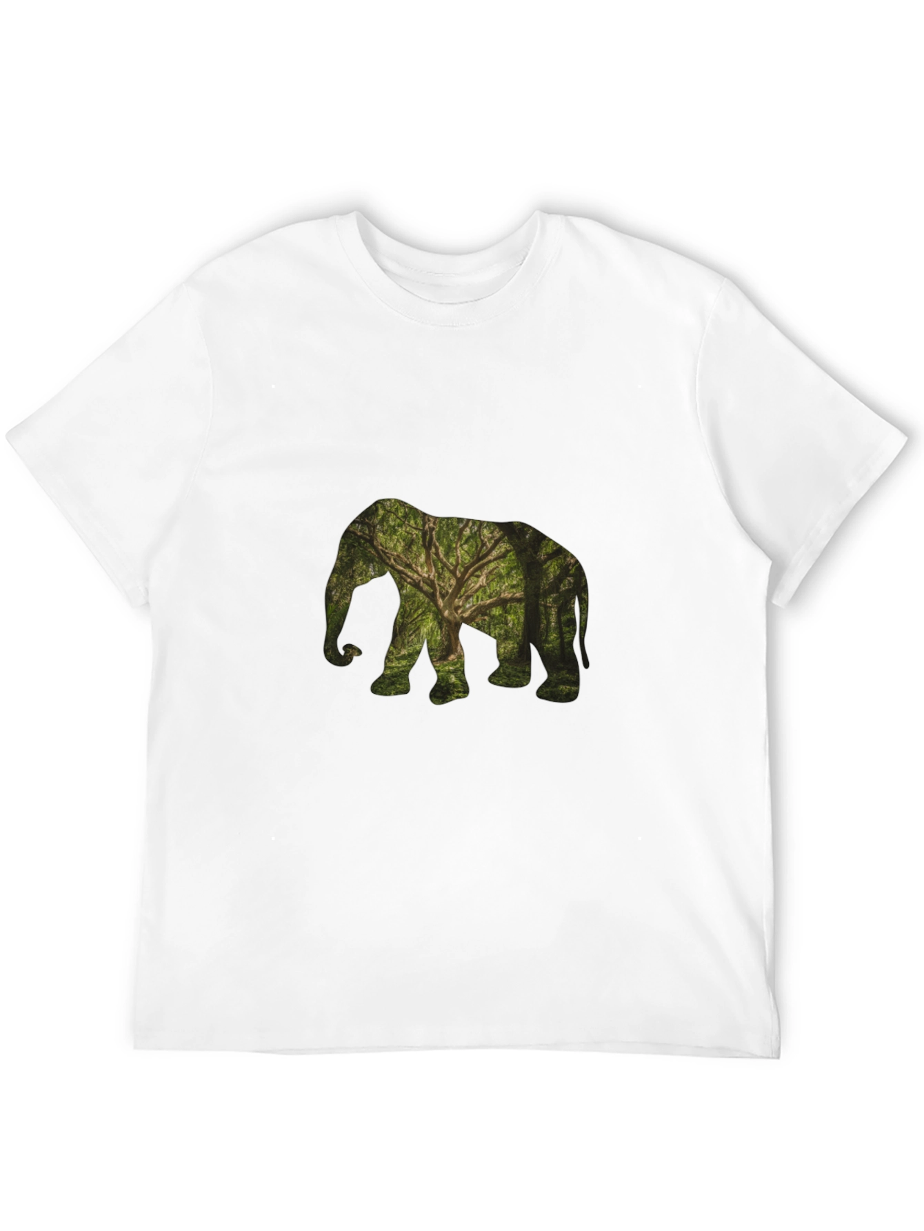 Nature Elephant Black T-Shirt