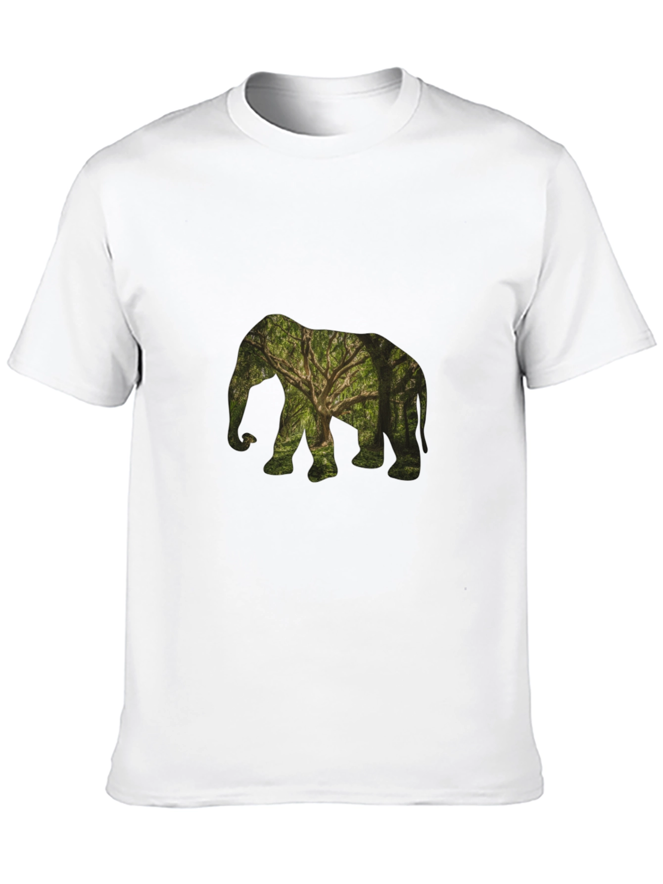 Nature Elephant Black T-Shirt