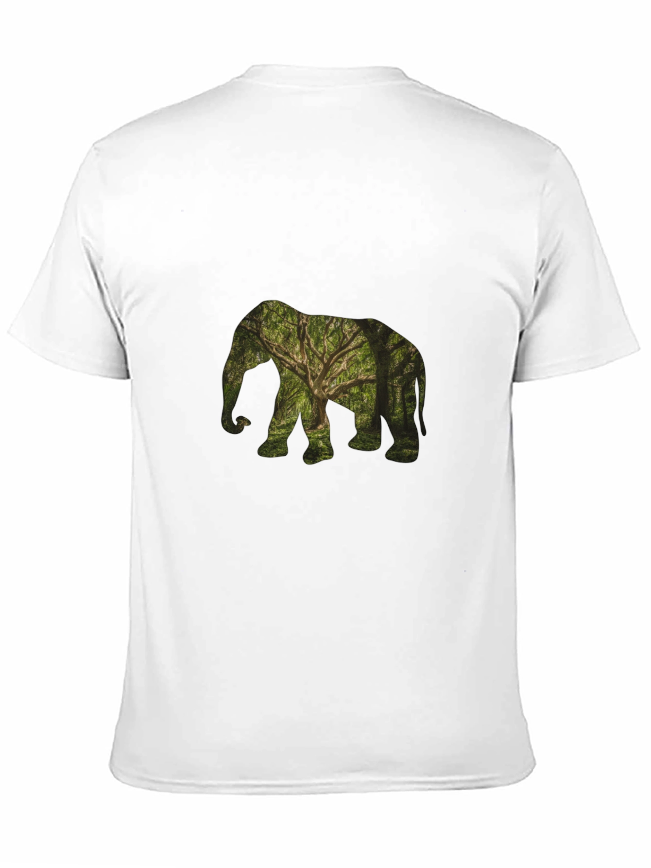 Nature Elephant Black T-Shirt