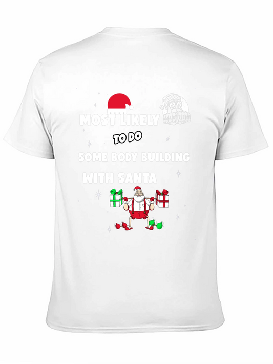 Bodybuilding Santa Christmas T-Shirt