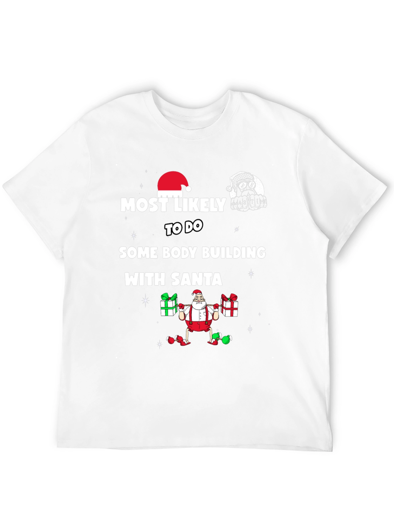 Bodybuilding Santa Christmas T-Shirt