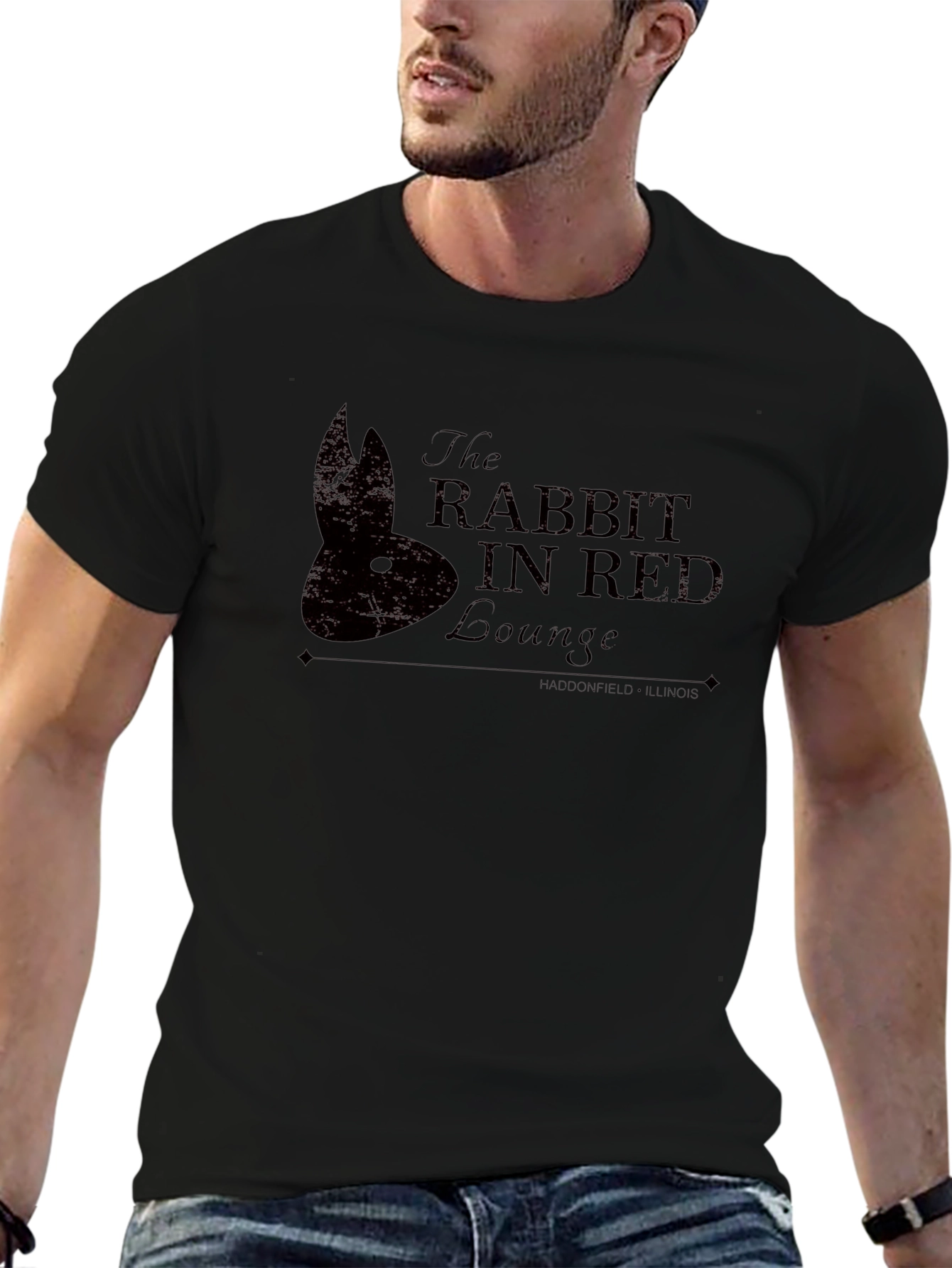 The Rabbit in Red Lounge Graphic T-Shirt